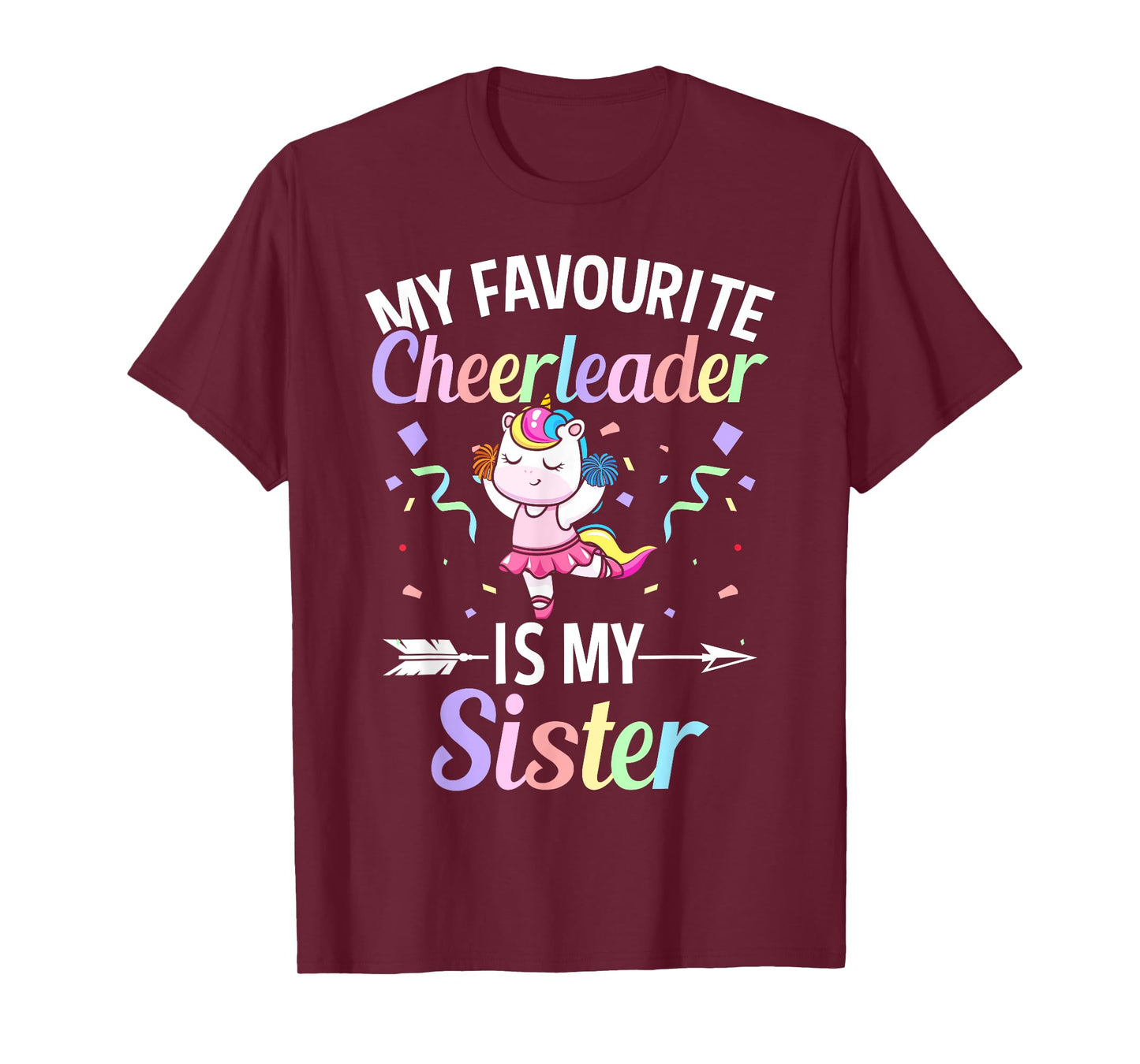 My Favourite Cheerleader Is My Sister Cheerleading Cheer T-Shirt