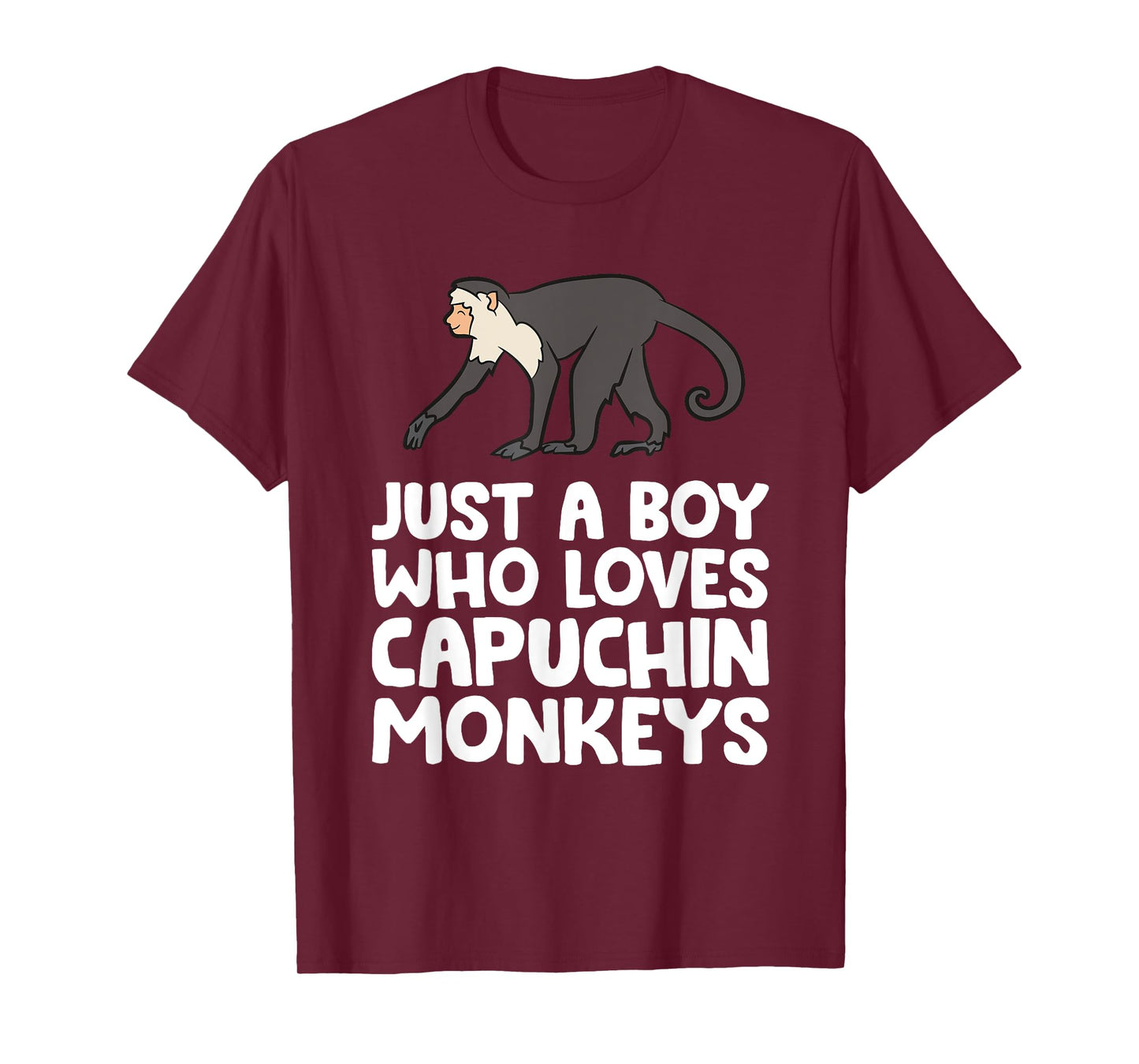 Just a Boy Who Loves Capuchin Monkeys T-Shirt