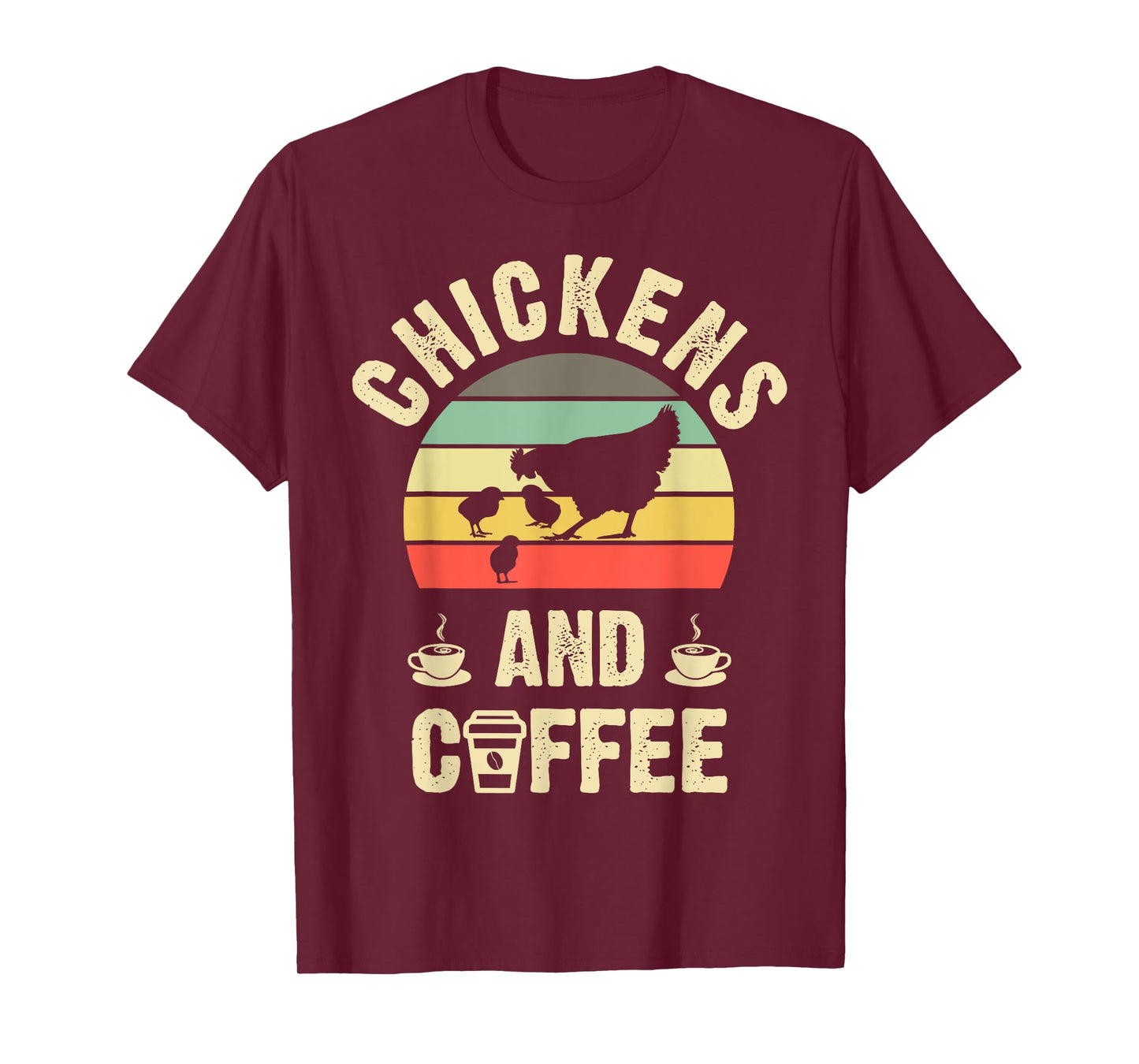 I like Chickens & Coffee Funny vintage Pet theme lover T-Shirt