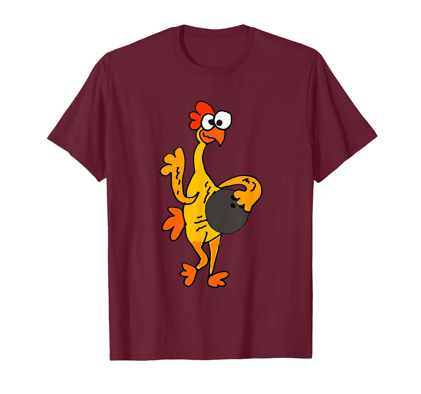 SmileteesSports Funny Rubber Chicken Bowling T-shirt T-Shirt
