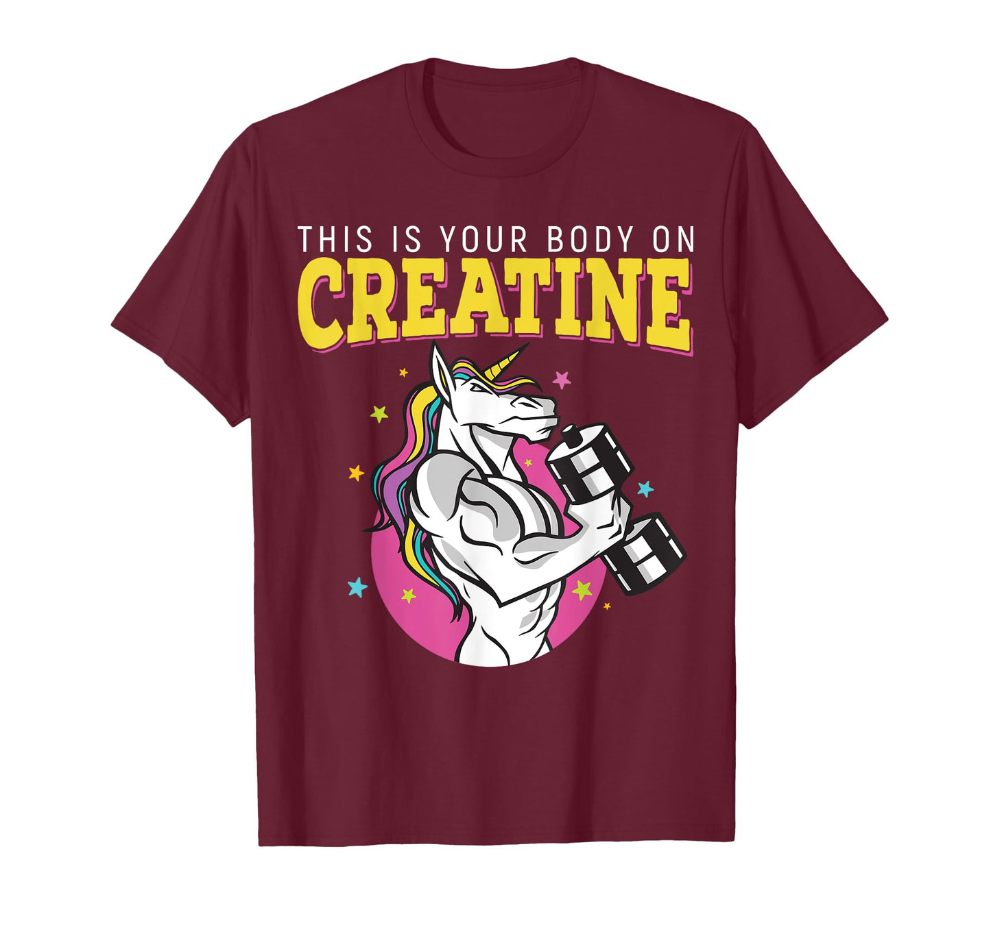 This Is Your Body On Creatine Gym Fitness Weightlifting T-Shirt