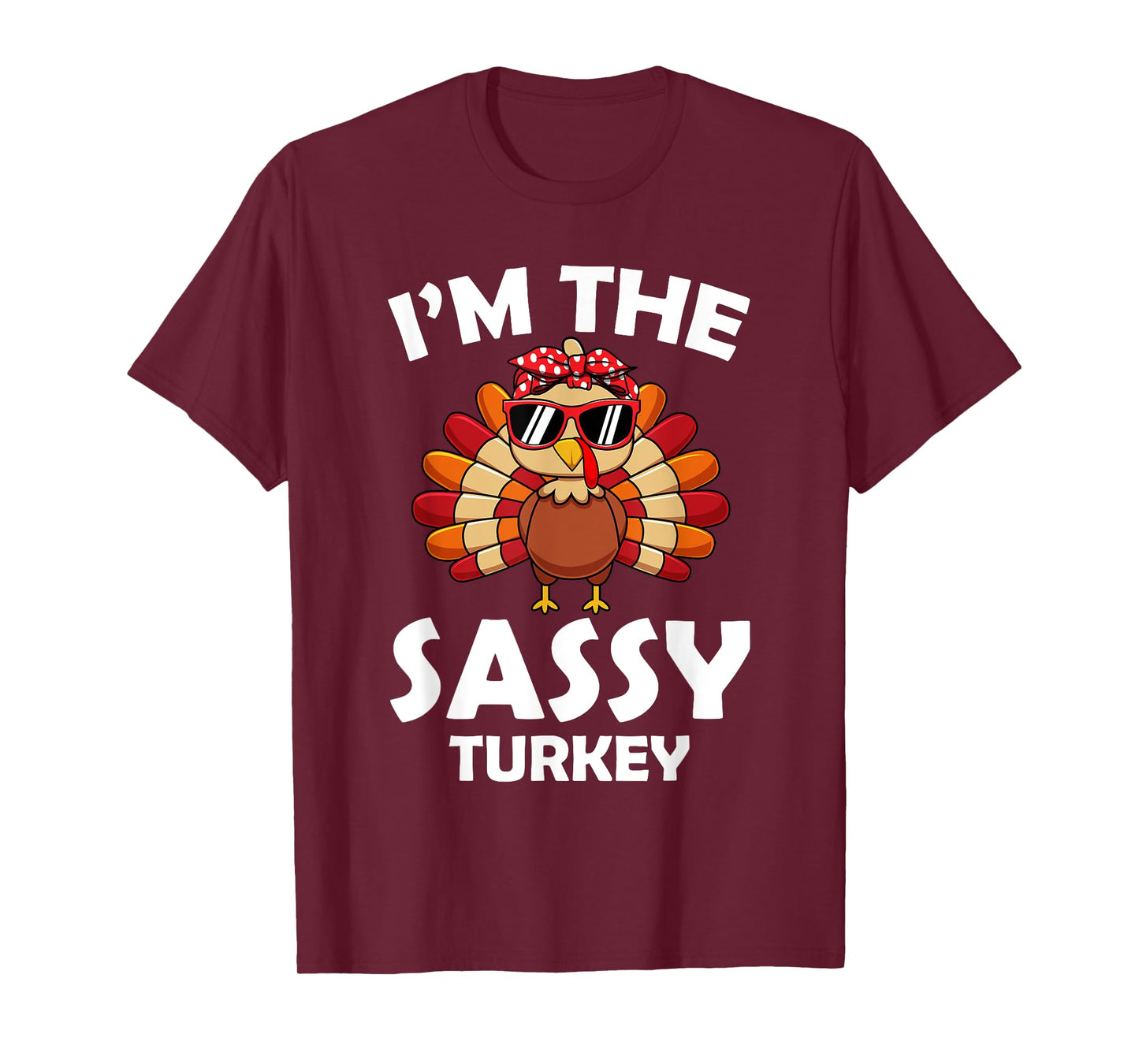 Sassy Turkey Family Group Matching Thanksgiving Party T-Shirt