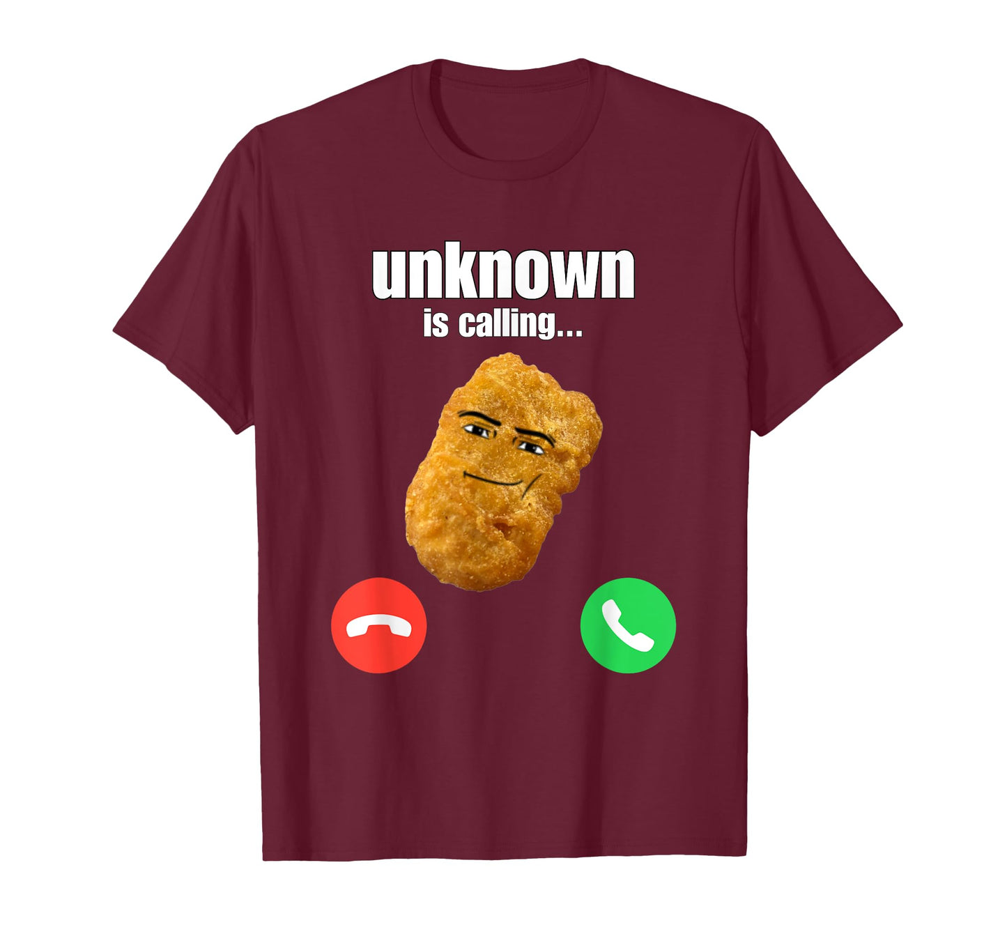 Chicken Nugget Man Face Cowboy Meme T-Shirt