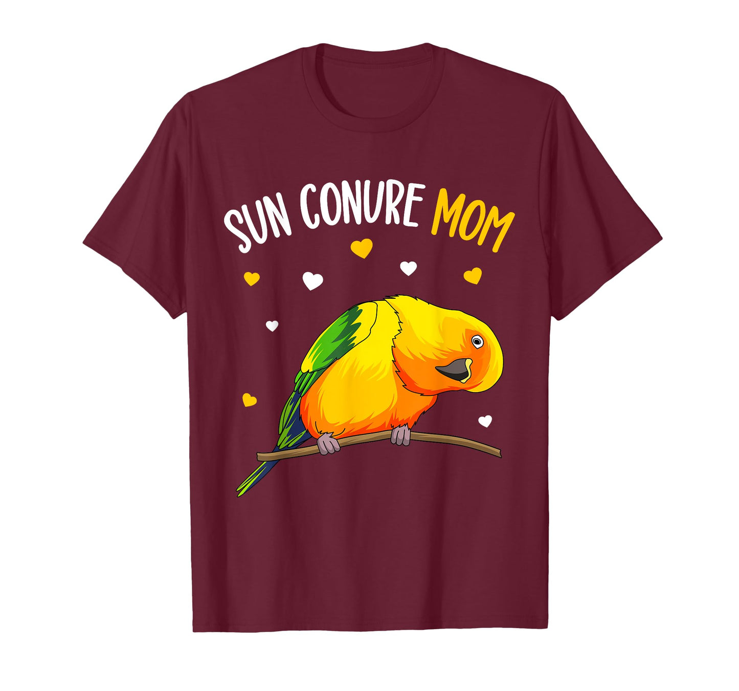 Sun Conure Mom Funny Parrot Bird Lover Women T-Shirt