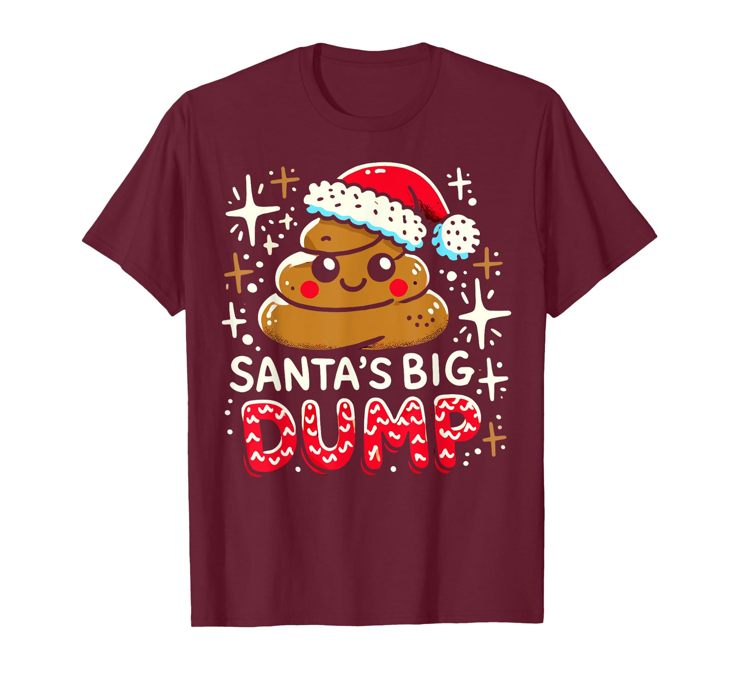 Santa's Big Dump - Xmas Funny Pajamas Christmas Poop T-Shirt