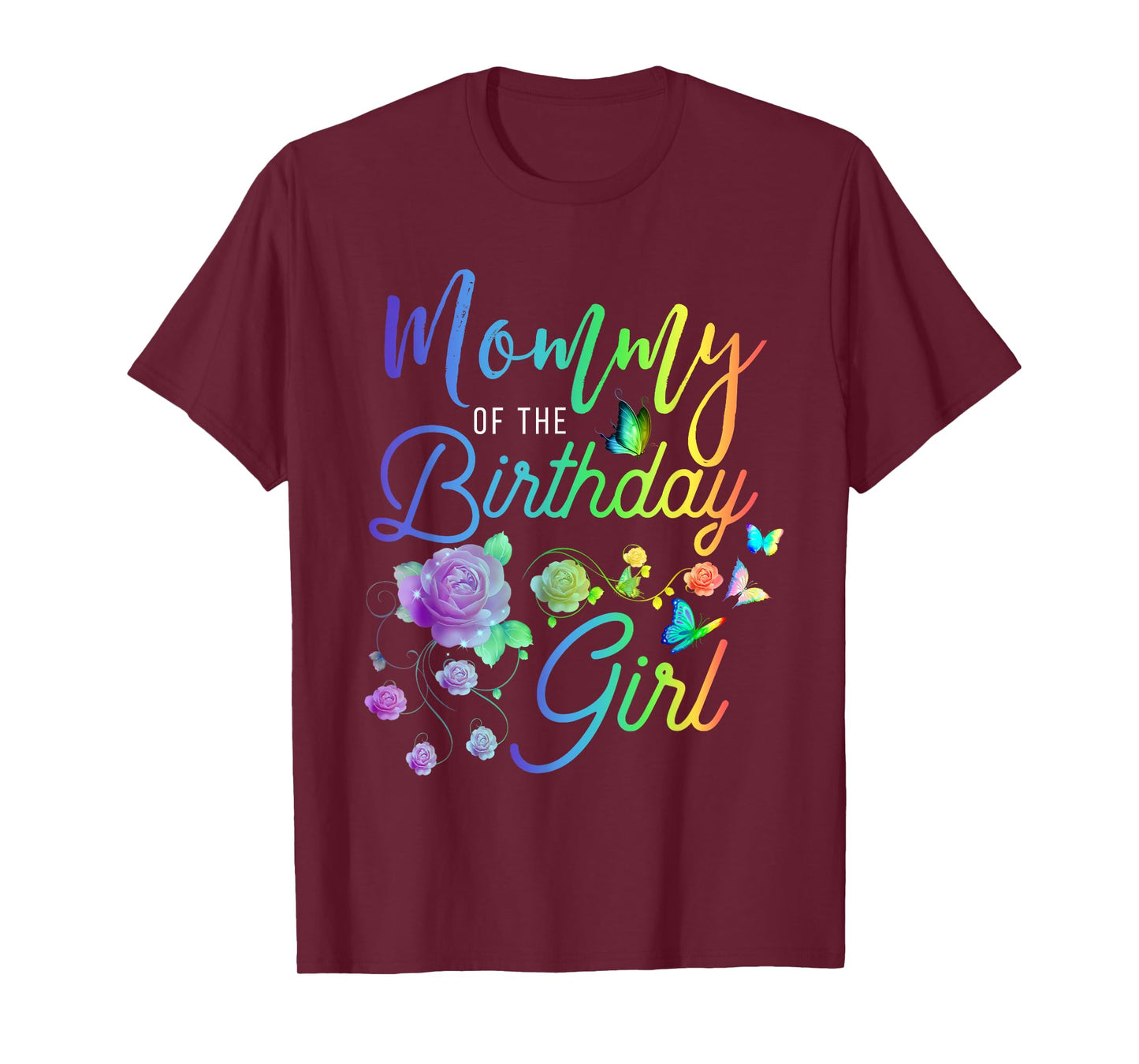 Fun Mommy of The Birthday Girl Mothers Moms Women Party Day T-Shirt