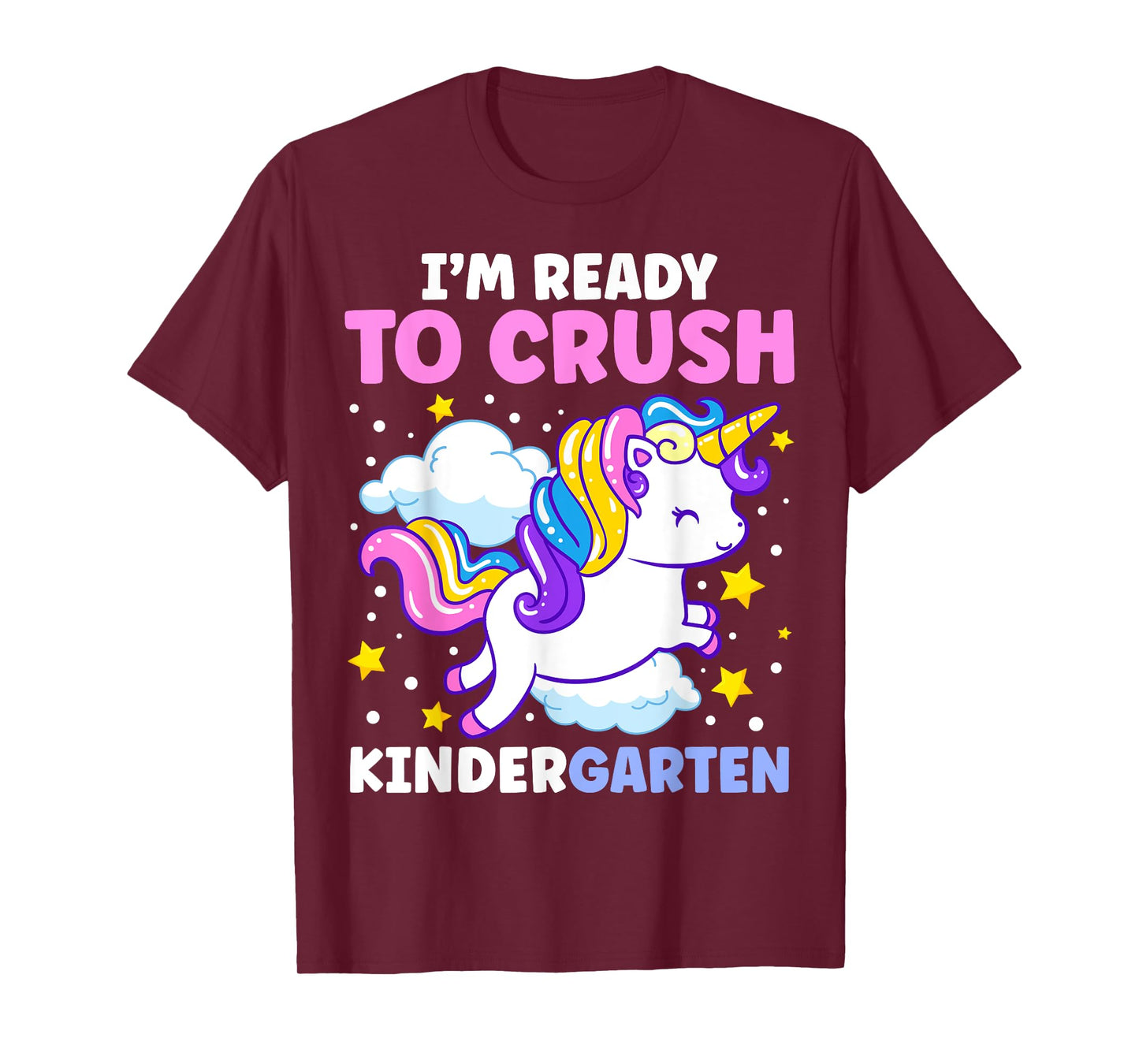 First Day of Kindergarten Unicorn Girls Back to School T-Shirt