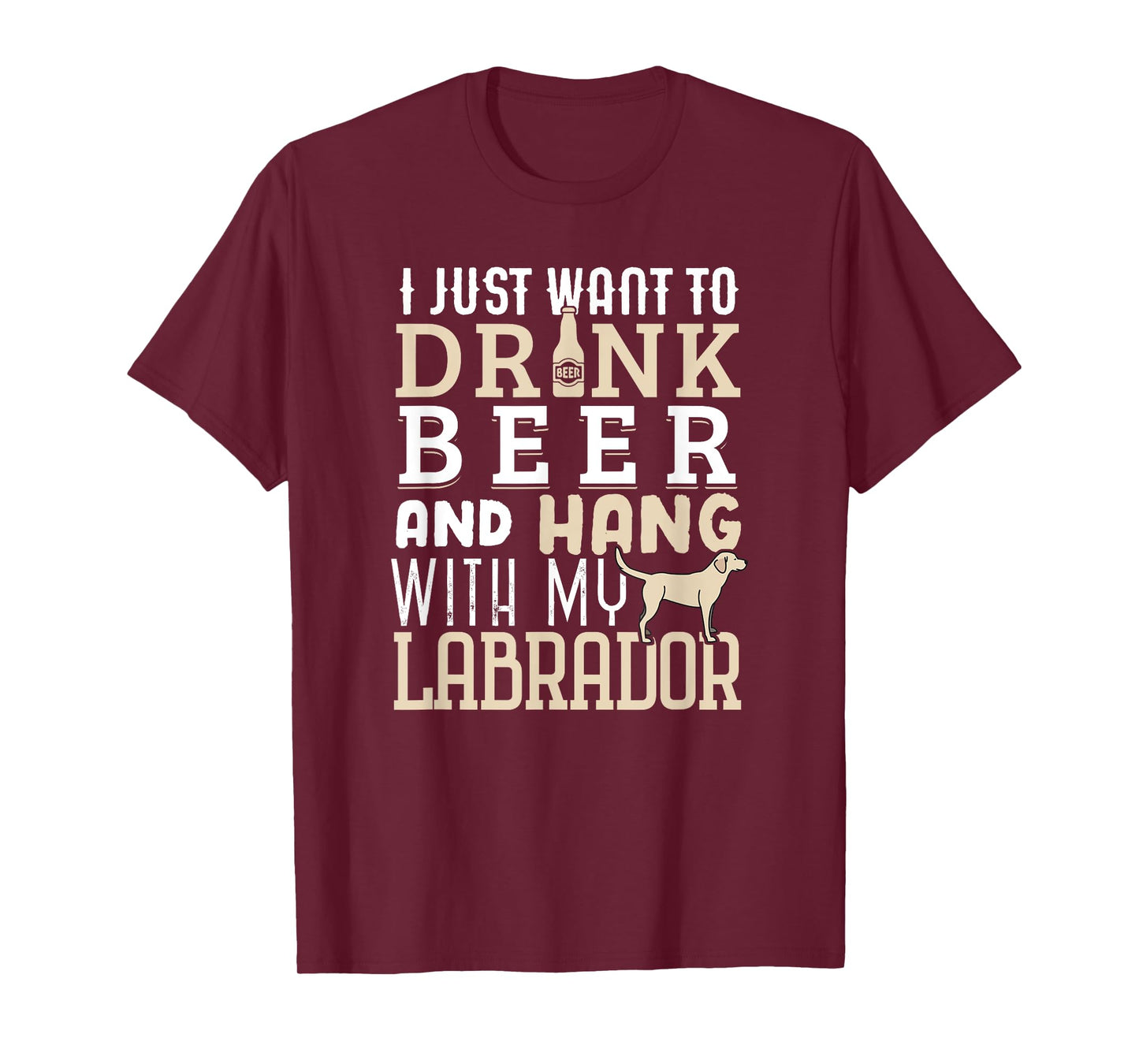 Funny Labrador Dad Shirt Father's Day Lab Retriever & Beer T-Shirt for Men Women
