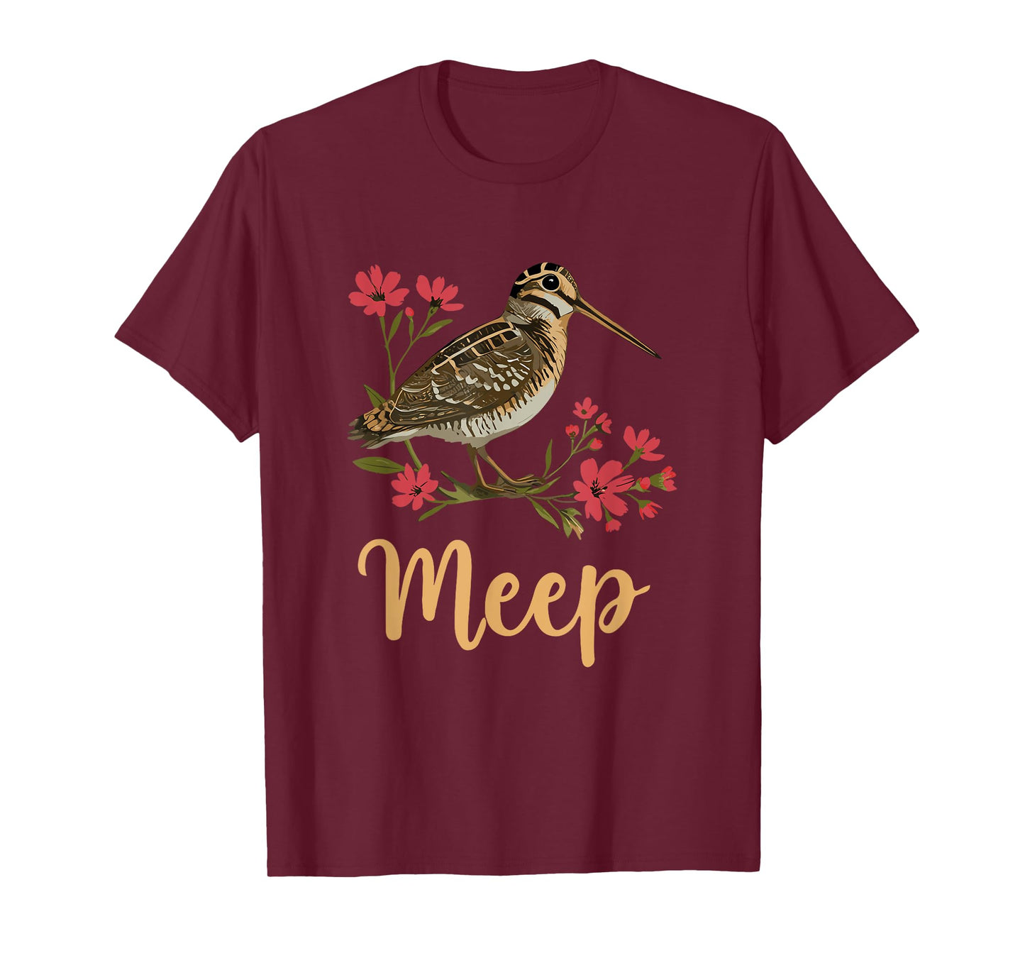 Meep Bird Saying Meep For Women Girls American Woodcock Meep T-Shirt