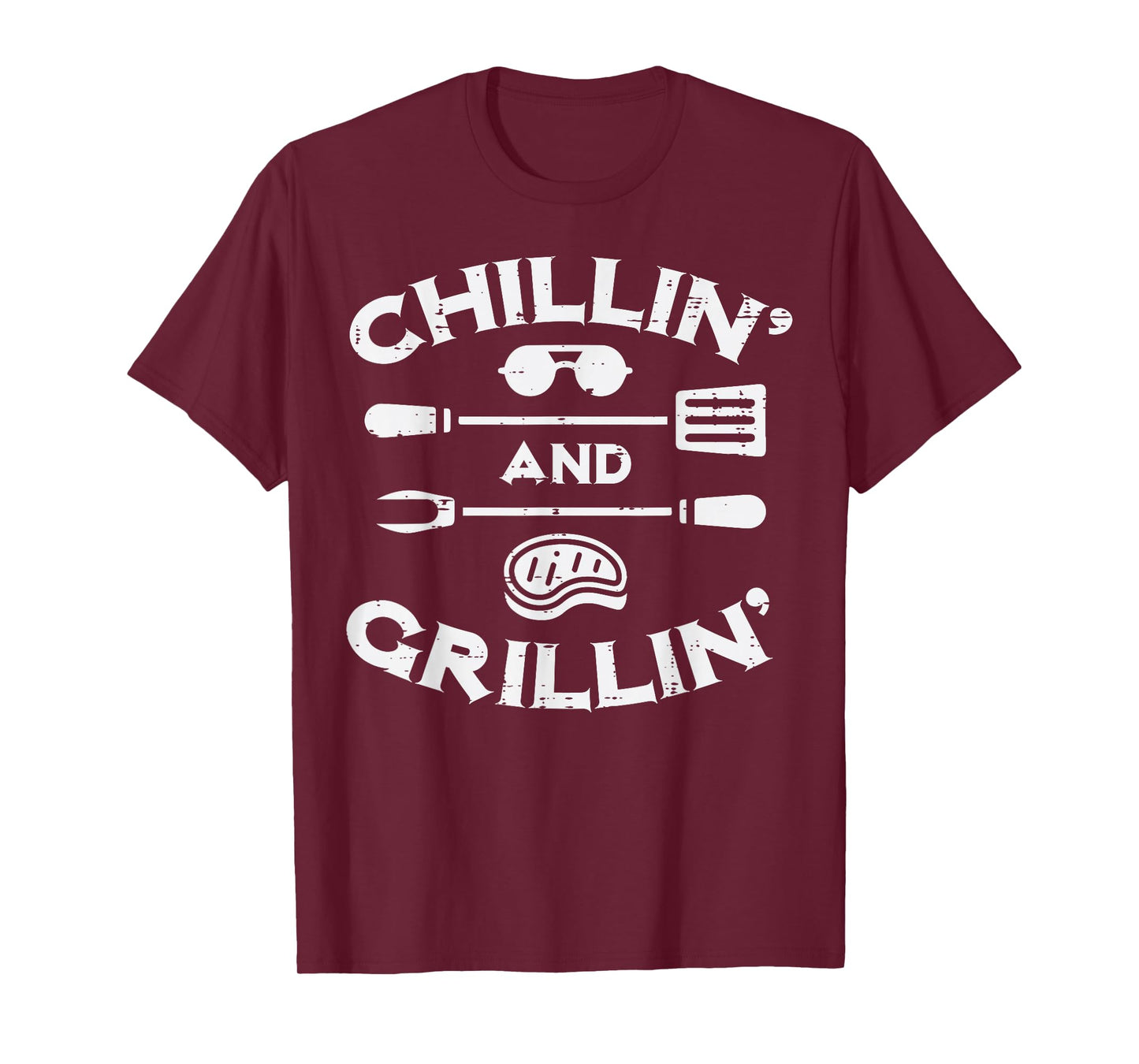 Bbq Chillin And Grillin Barbecue Pit Men Women Kids T-Shirt