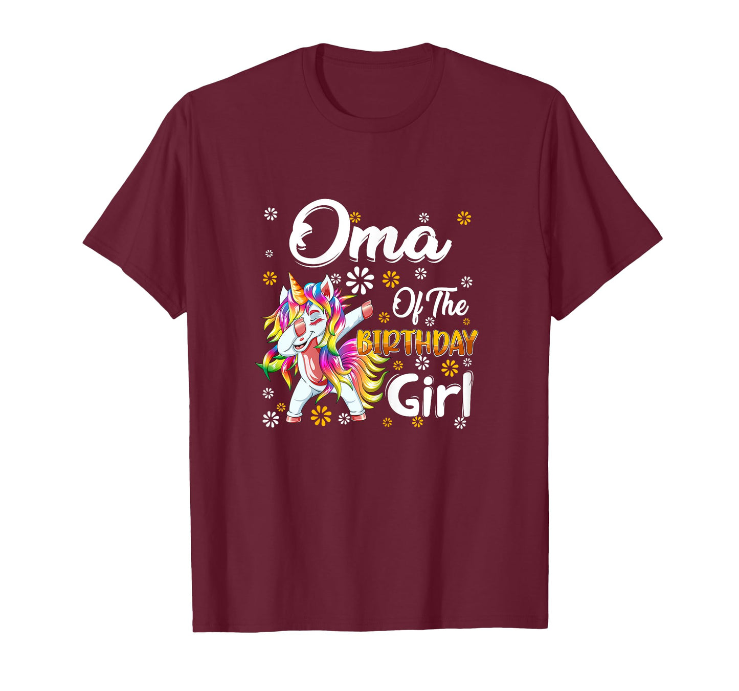 Awesome Dabbing Unicorn Birthday Oma Family Matching T-Shirt