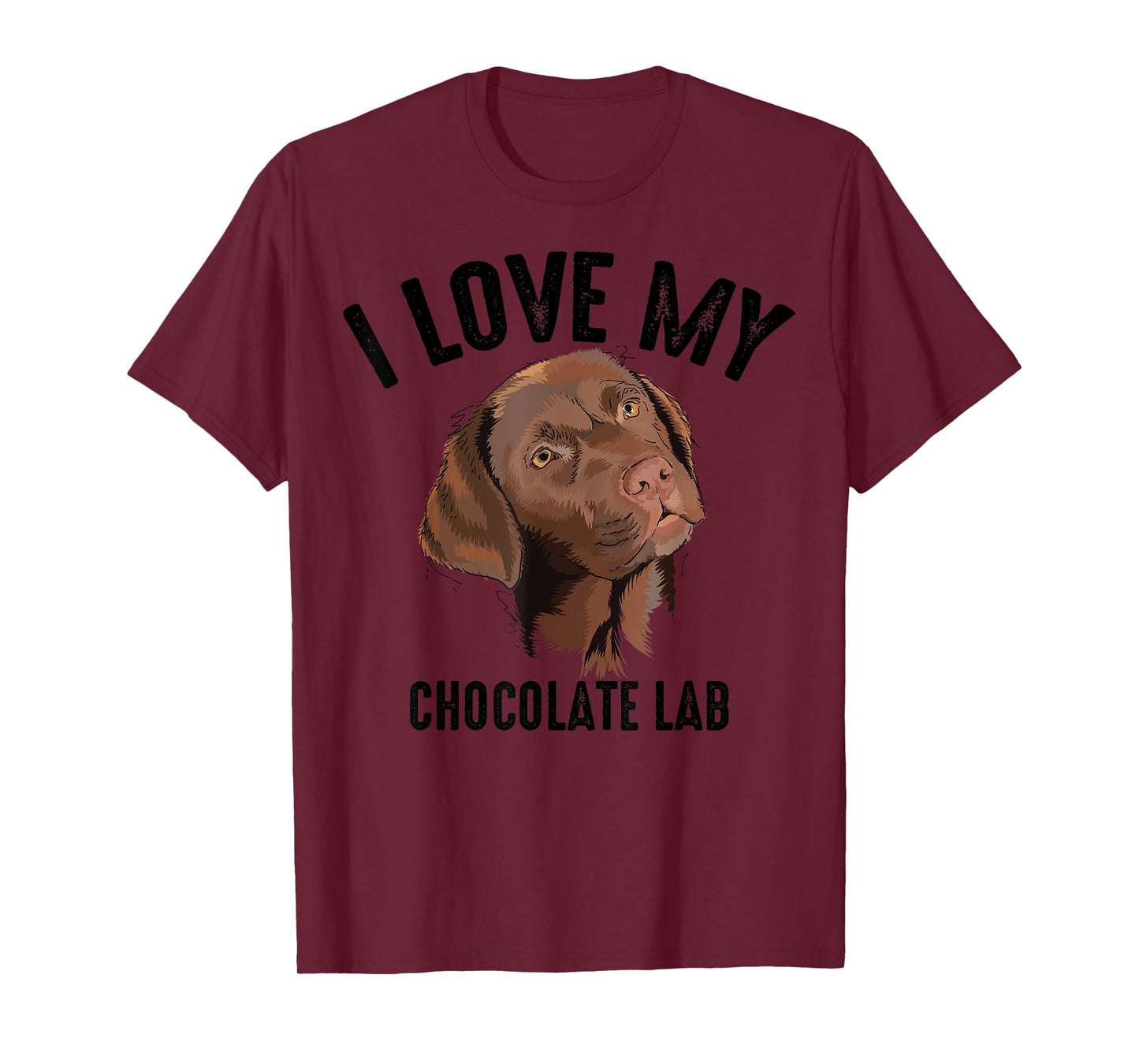 Cool I Love My Chocolate Lab | Funny Brown Labrador Pet Gift T-Shirt