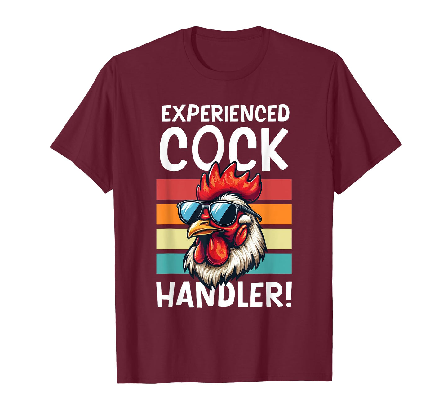 Experienced Cock Handler Funny Chicken Farmer Lovers Retro T-Shirt