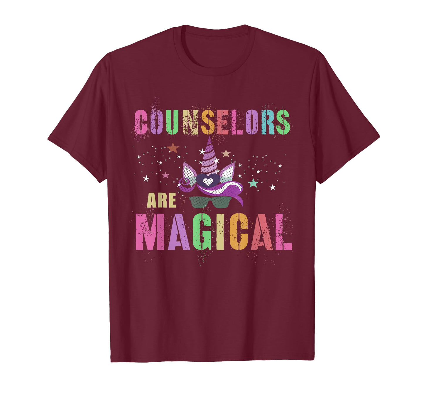 Funny COUNSELORS ARE MAGICAL I'm Unicorn School Counseling T-Shirt