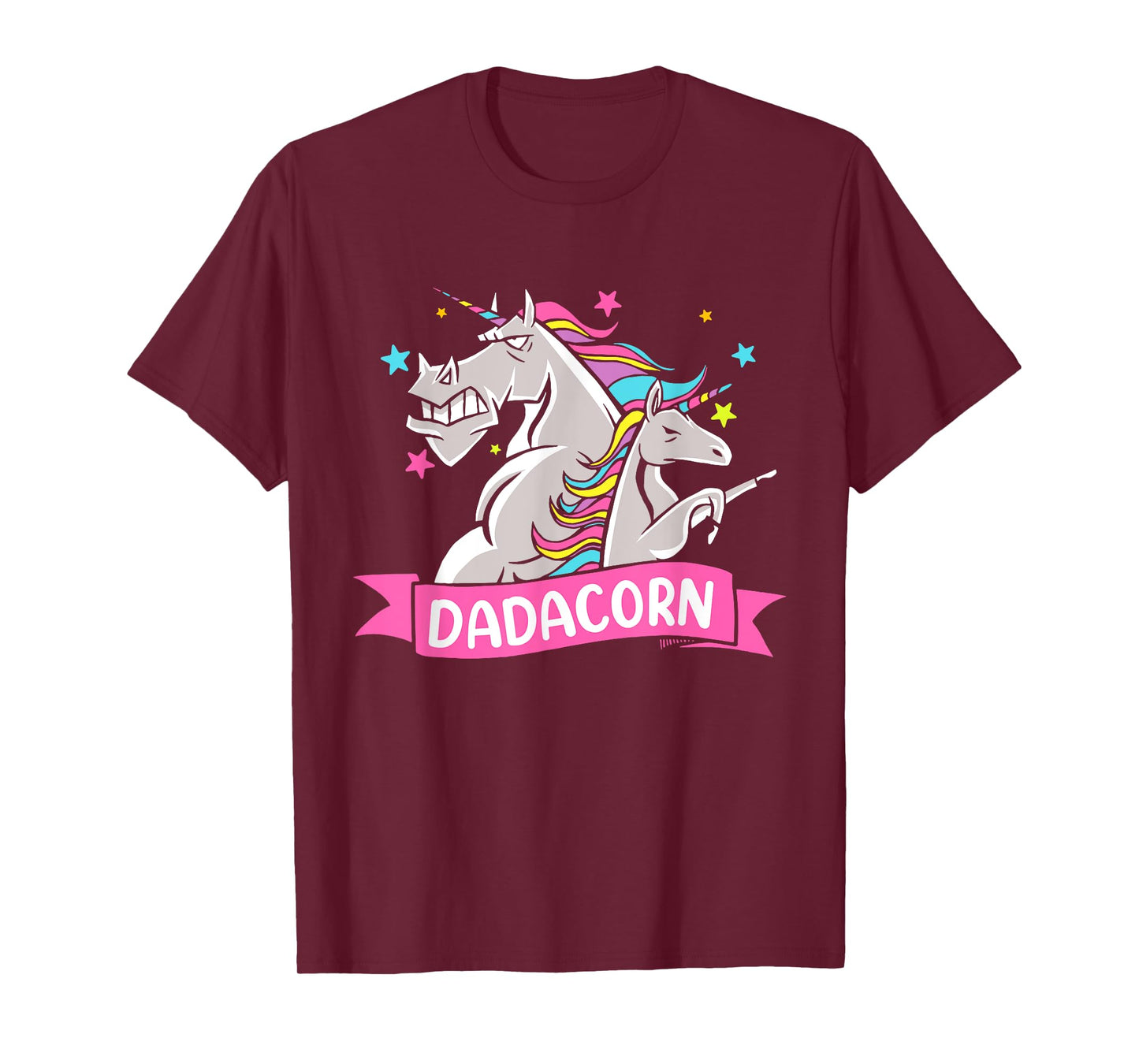 Fathers Day Gift Unicorn Dad Shirt Funny Dadacorn Kids Men T-Shirt