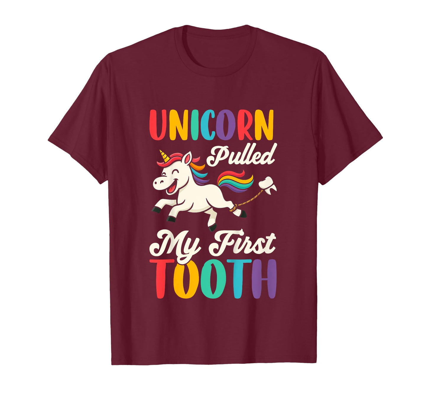Kids Unicorn Lost my first tooth Funny first tooth loss T-Shirt