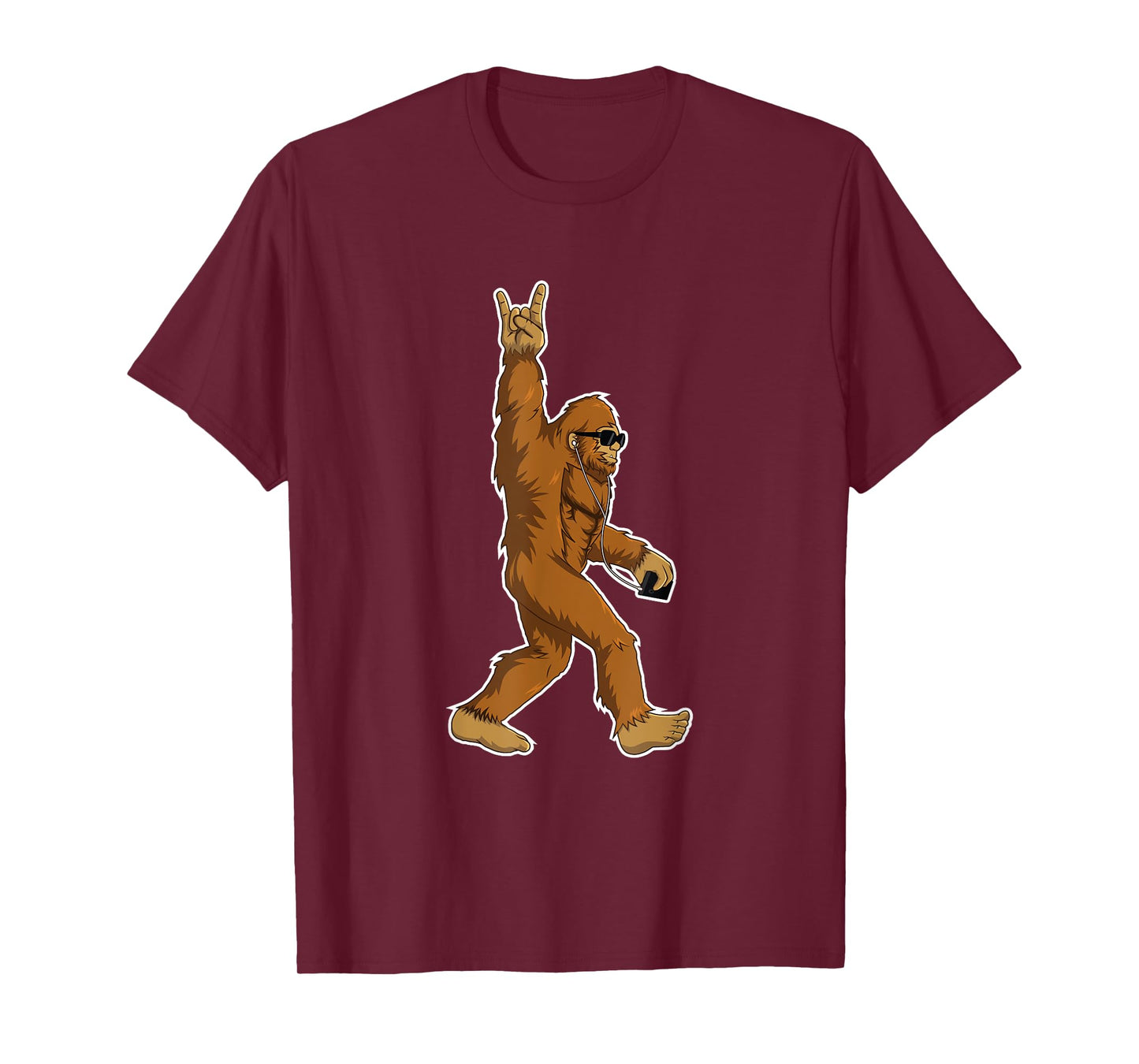 Bigfoot Rock and Roll Gift T-Shirt