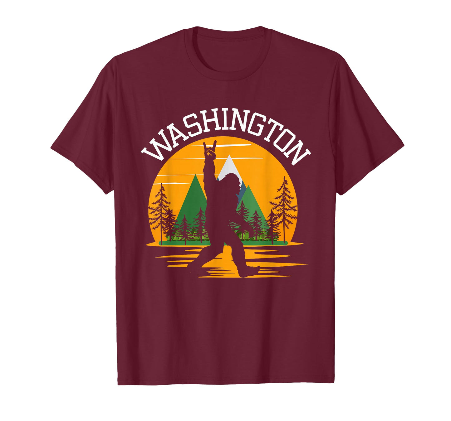 Washington US State Bigfoot Sasquatch T-Shirt