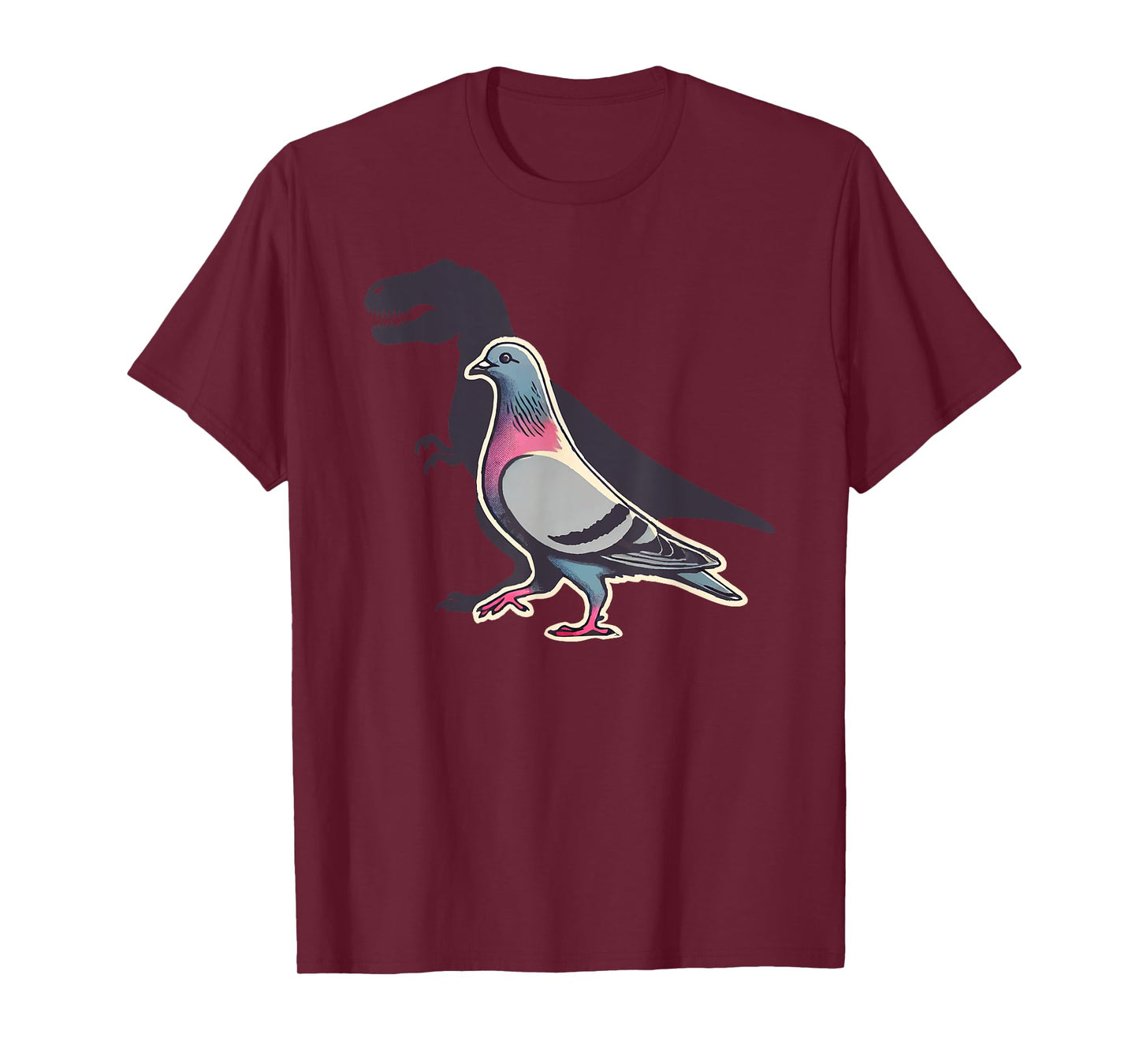 T-Rex Pigeon Racing Dinosaur Bird Animal Lover Funny T-Shirt