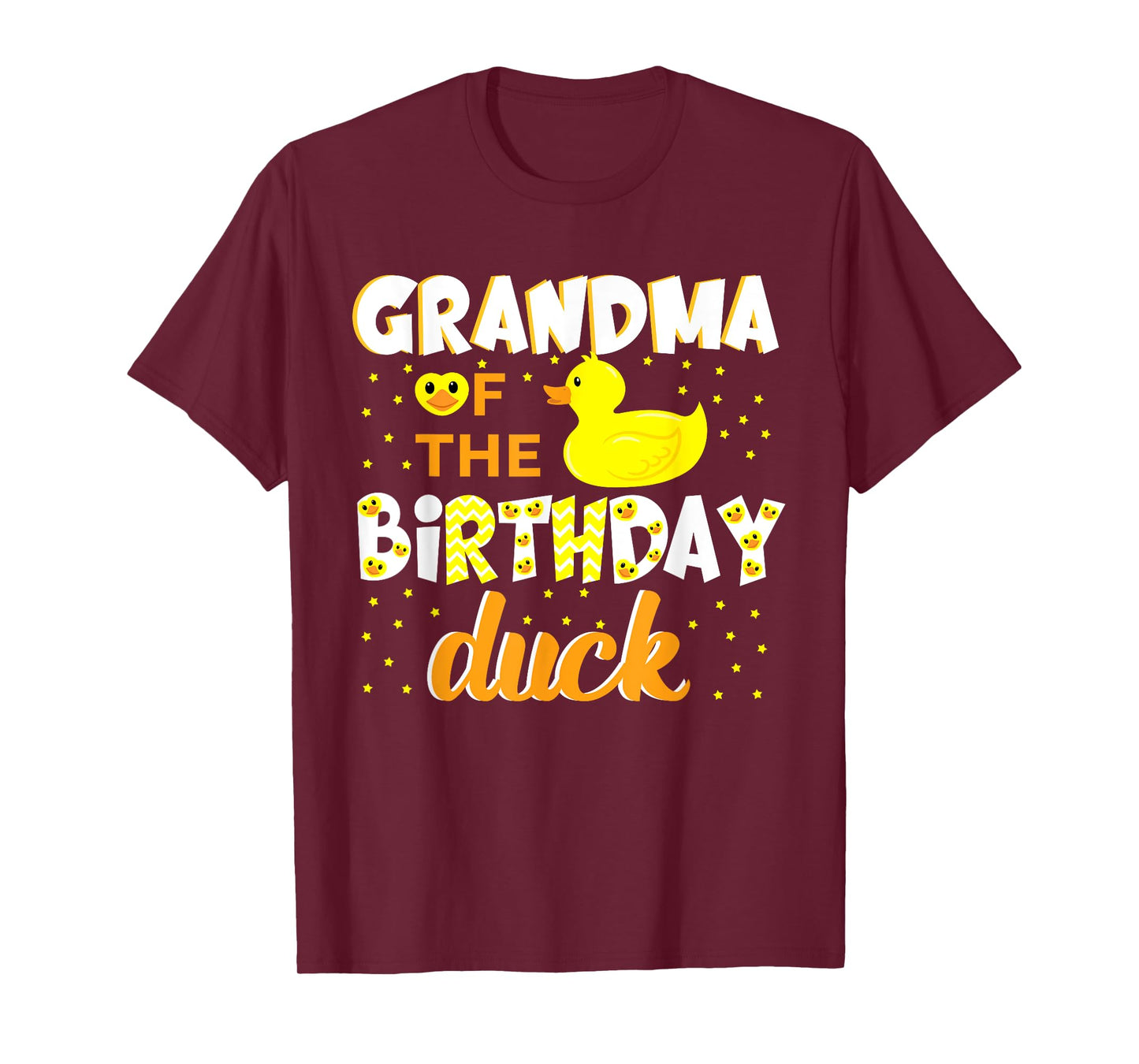 Grandma Of The Birthday Duck Yellow Duck Birthday Fun T-Shirt
