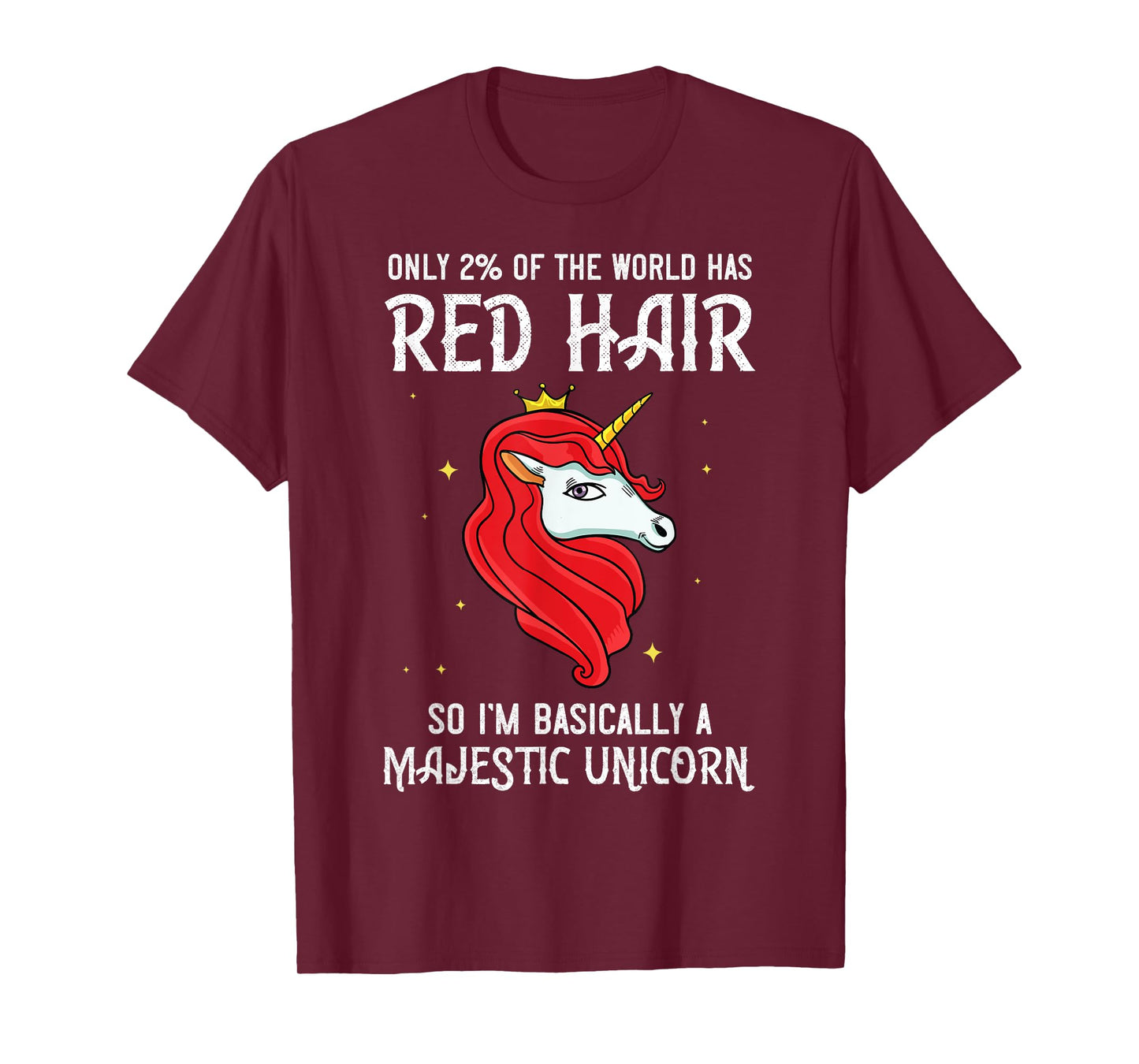 Red Hair Unicorn Redhead Funny Red Headed T-Shirt
