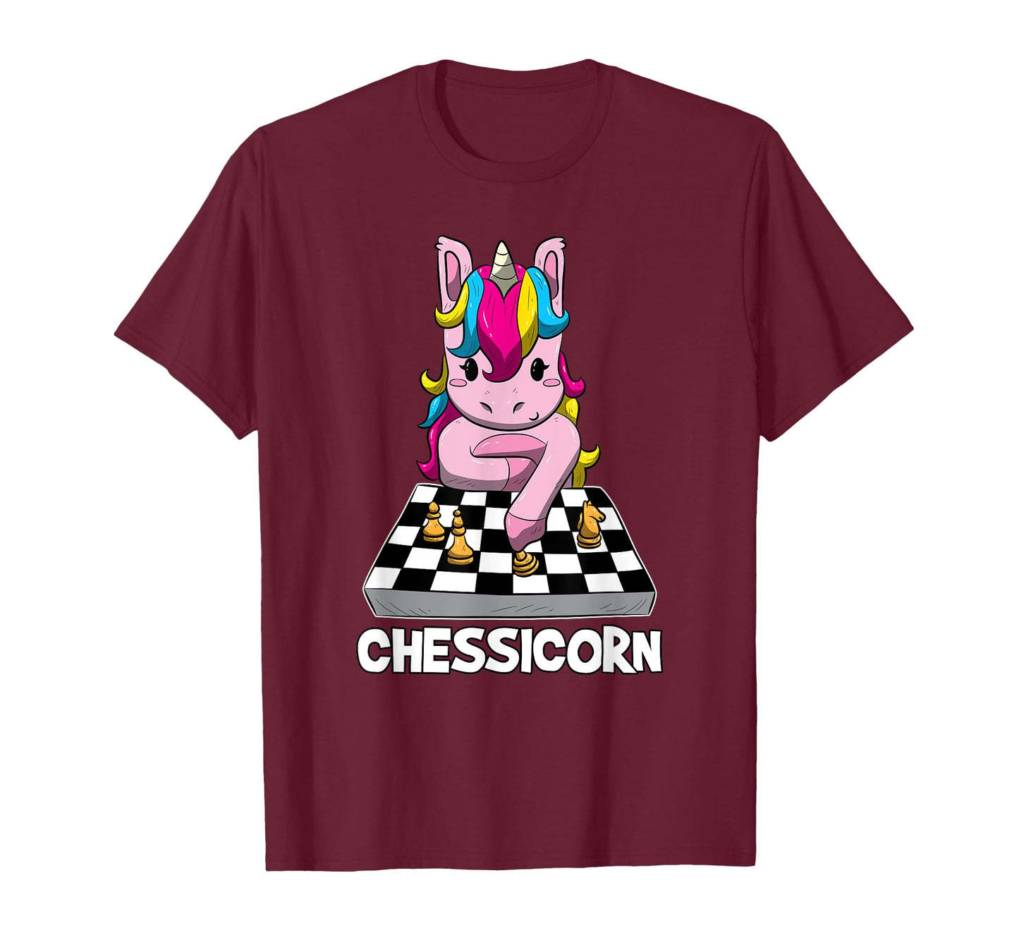 Chessicorn Funny Unicorn Plays Chess Gift T-Shirt