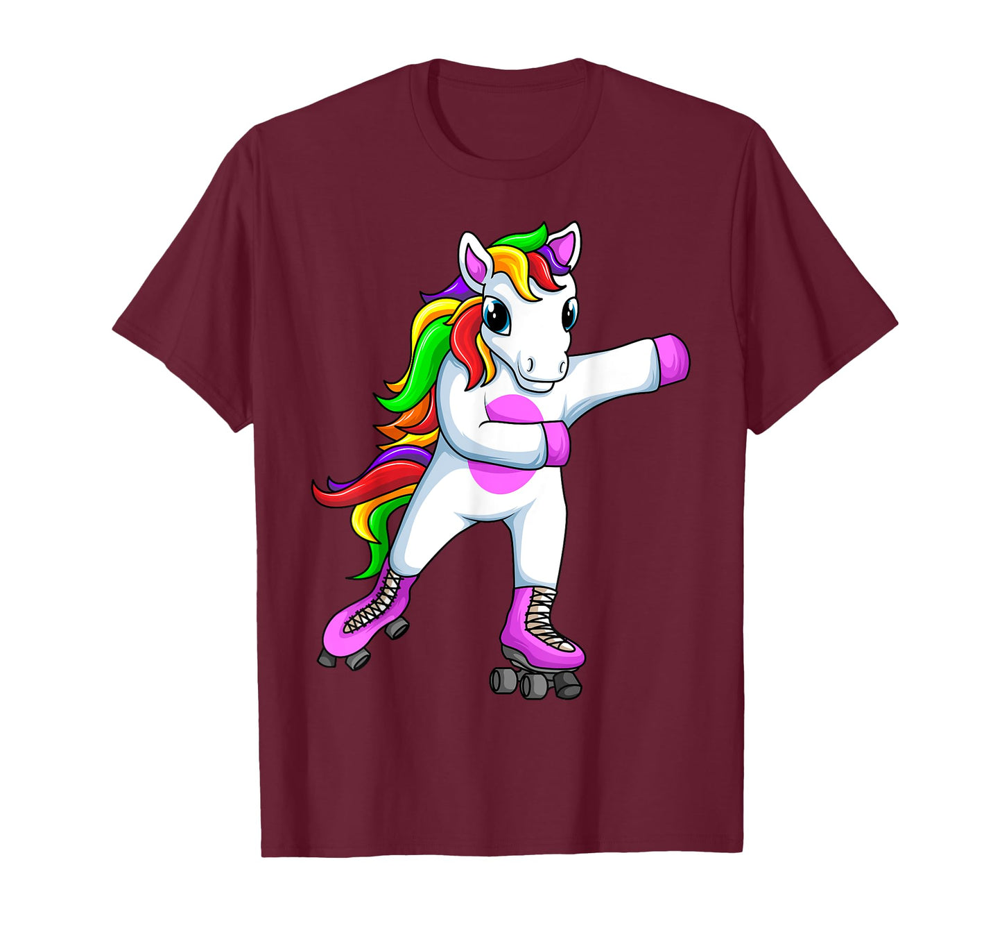 Roller Girl Unicorn Roller Skates Skating Funny Girls T-Shirt