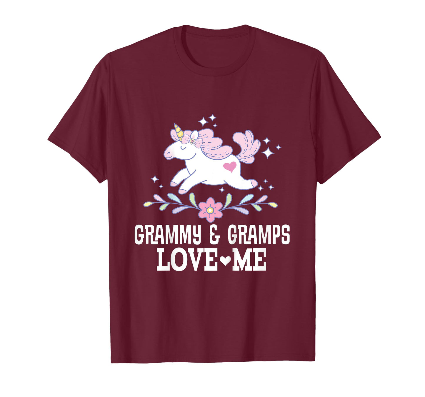 Grammy and Gramps Love Me Grandchild Unicorn T-Shirt