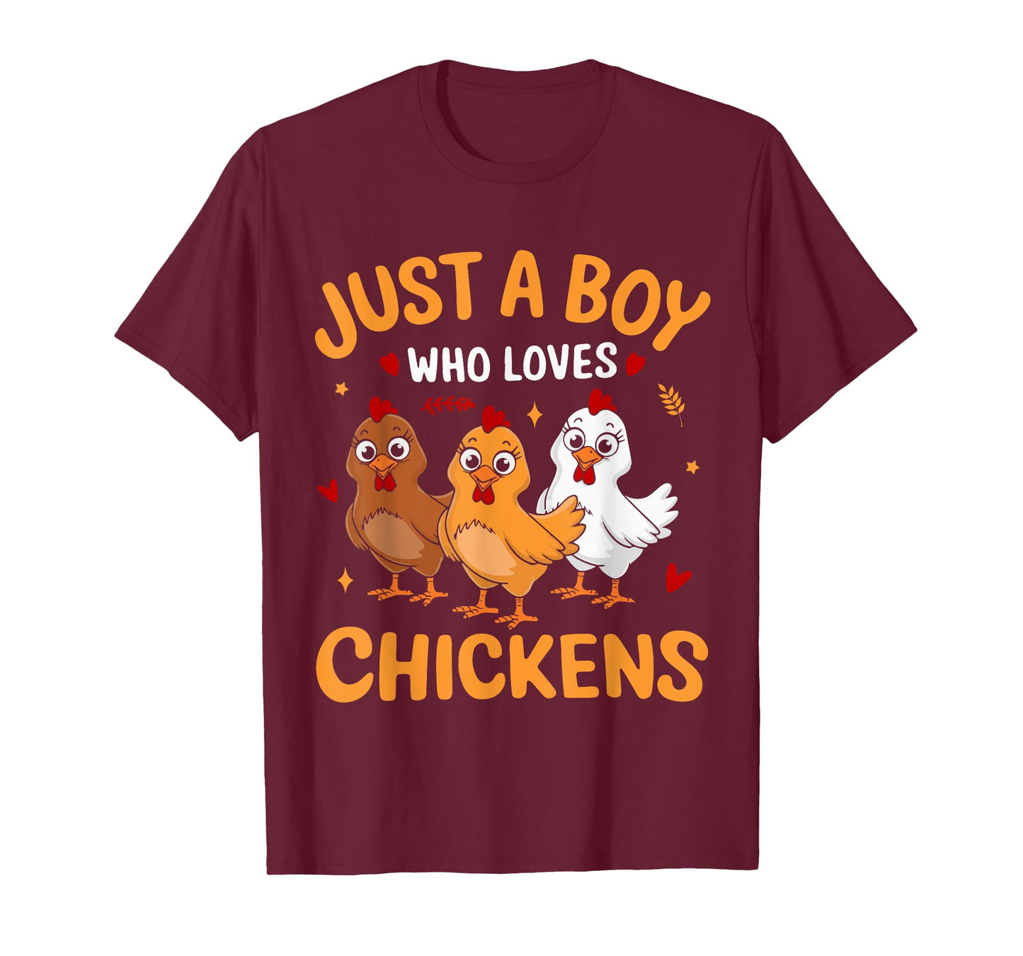 Just a Boy who loves Chickens Boys Chicken T-Shirt
