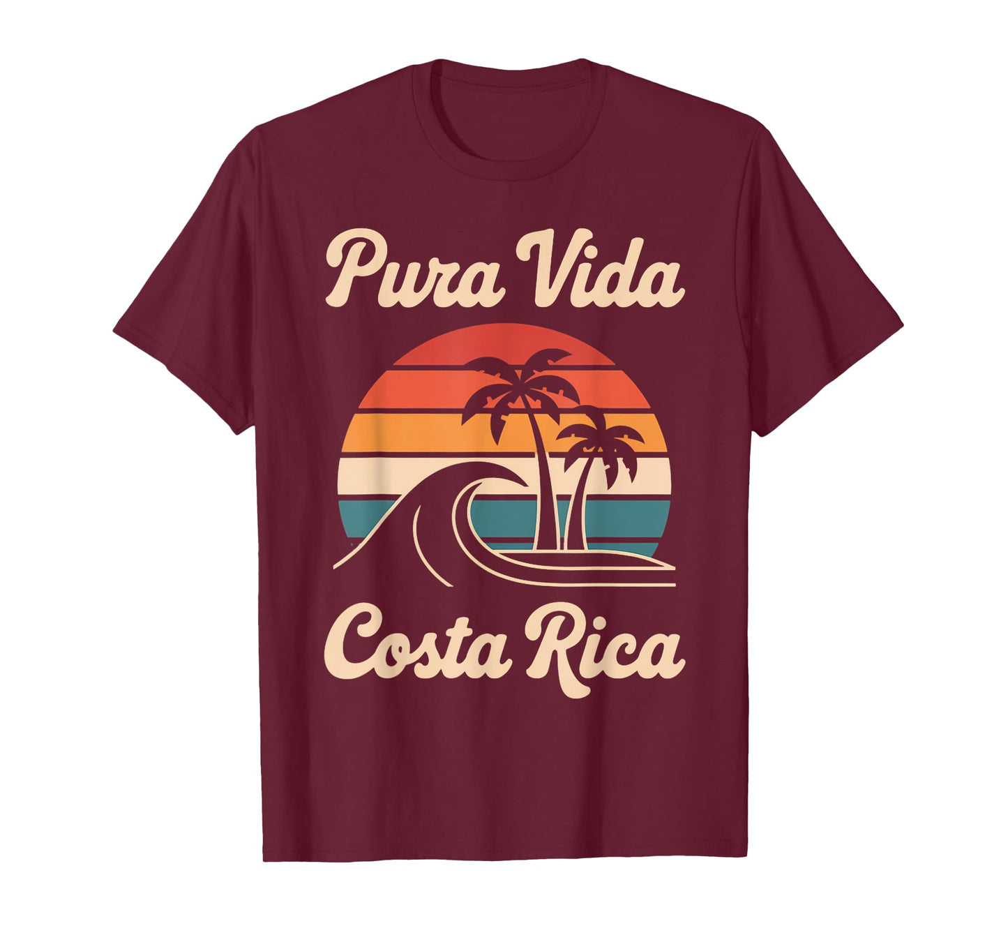 Vacation Tropical Retro Pura Vida Vintage Costa Rica T-Shirt
