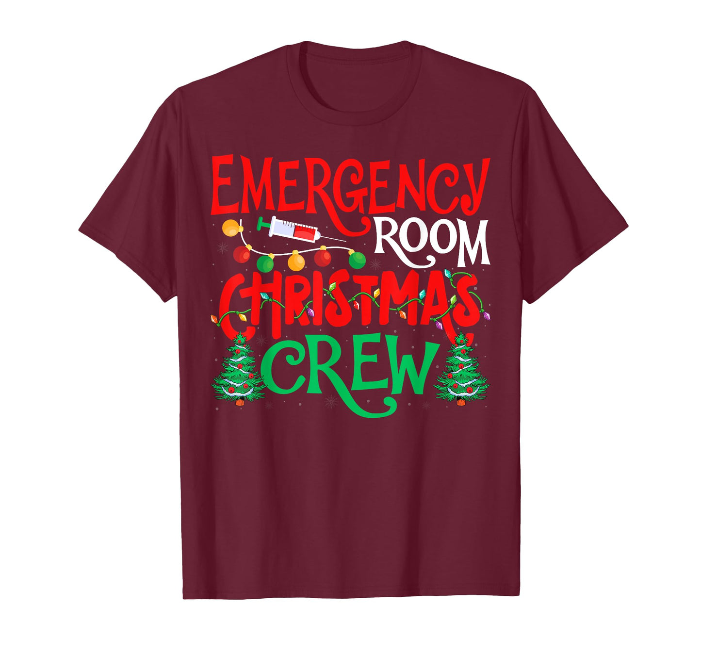 Emergency Room Christmas Crew ER Nurse Xmas Holiday Nursing T-Shirt