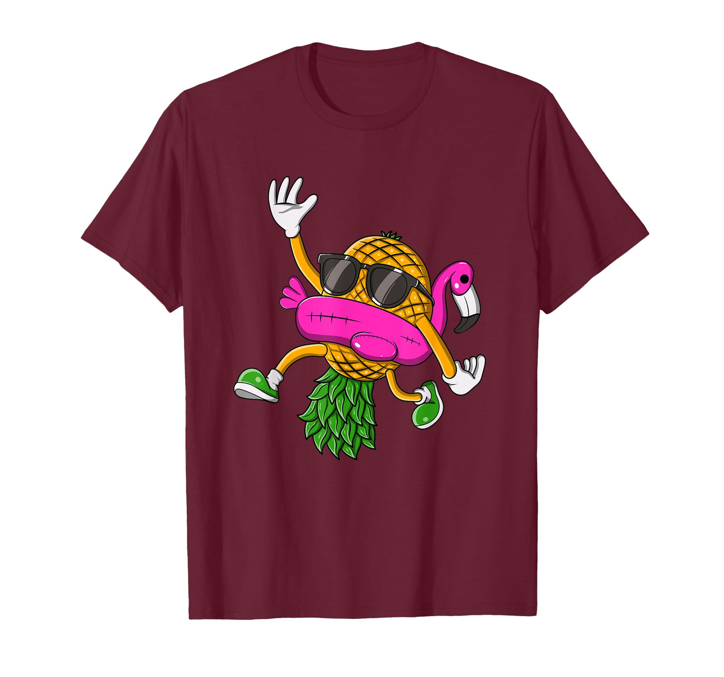 Upside Down Pineapple Swinger Flamingo for Men Women T-Shirt