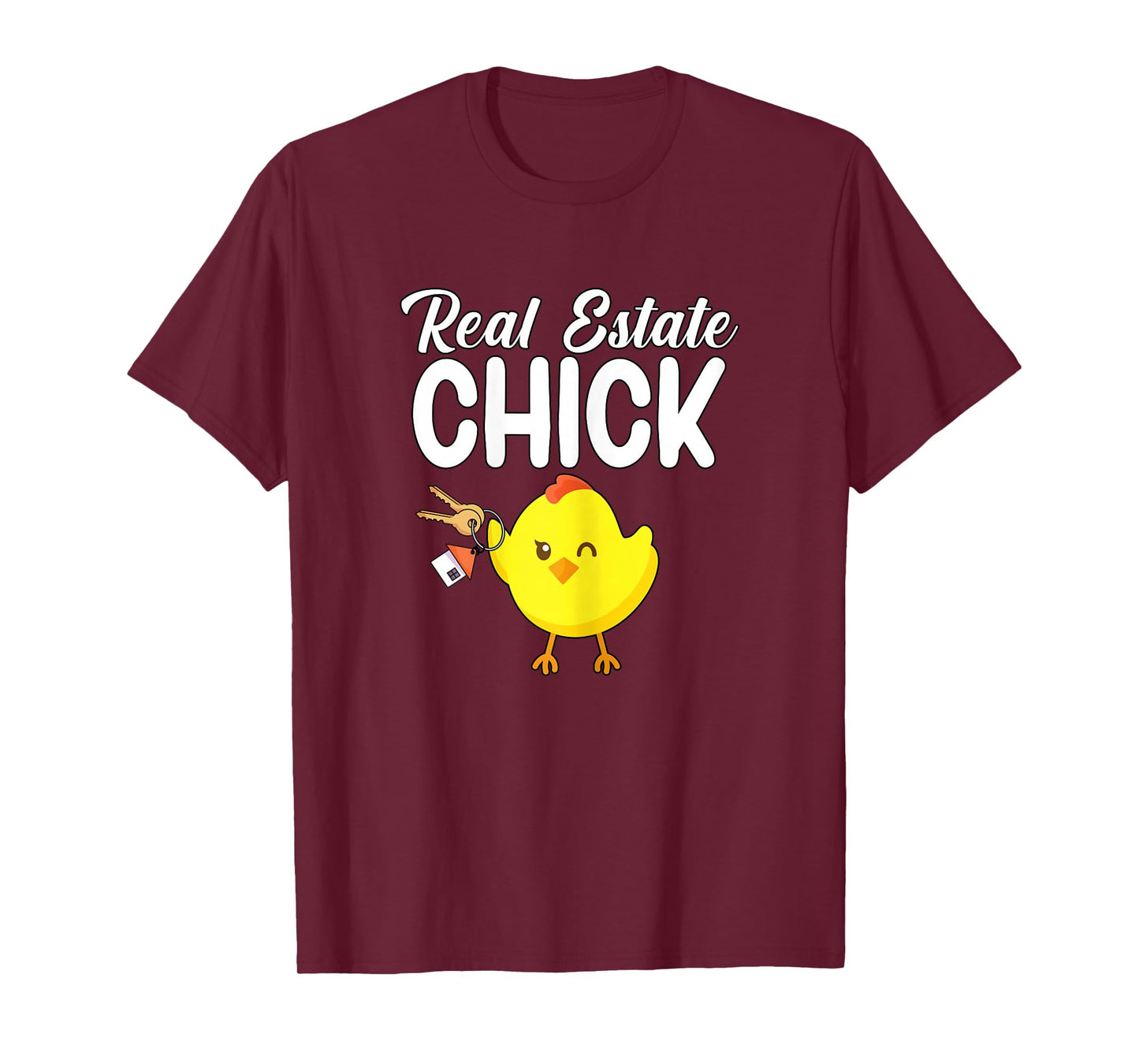 Real estate chick Real Estate Agent Gifts Womens Realtor T-Shirt , Black , Small