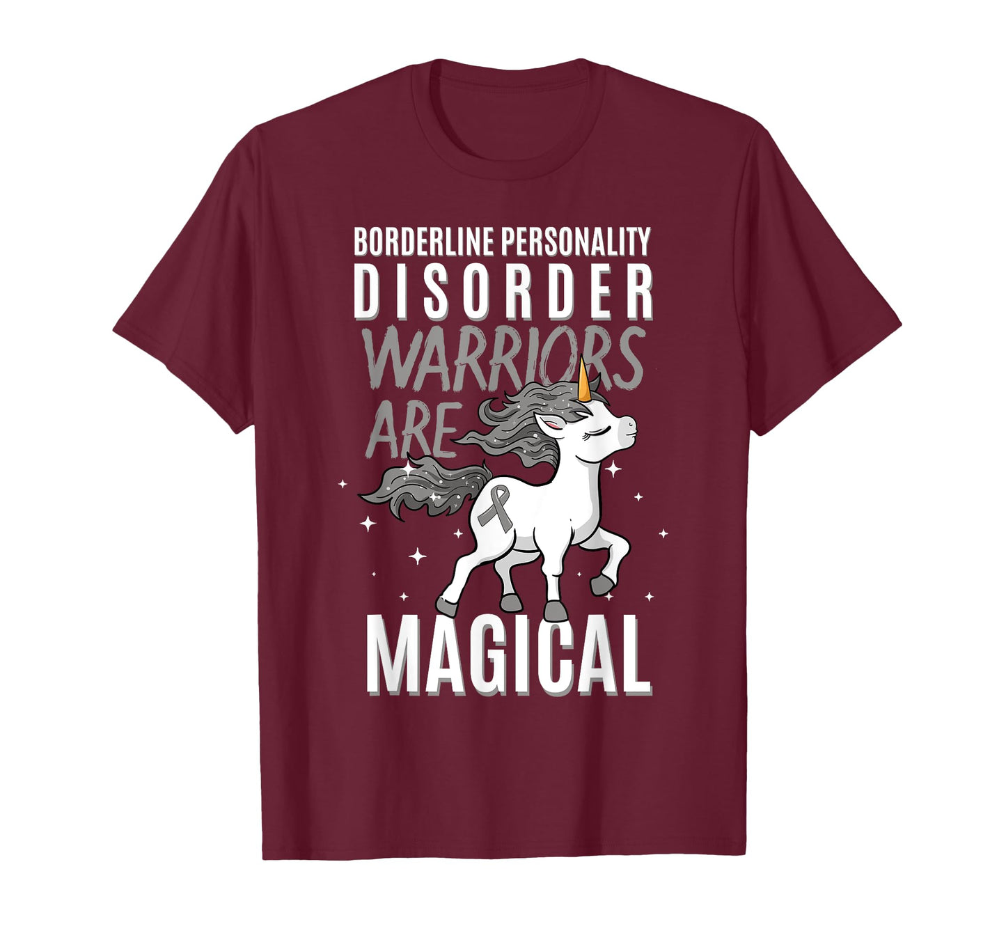 Borderline Personality Disorder Warrior EUPD Unicorn Lover T-Shirt