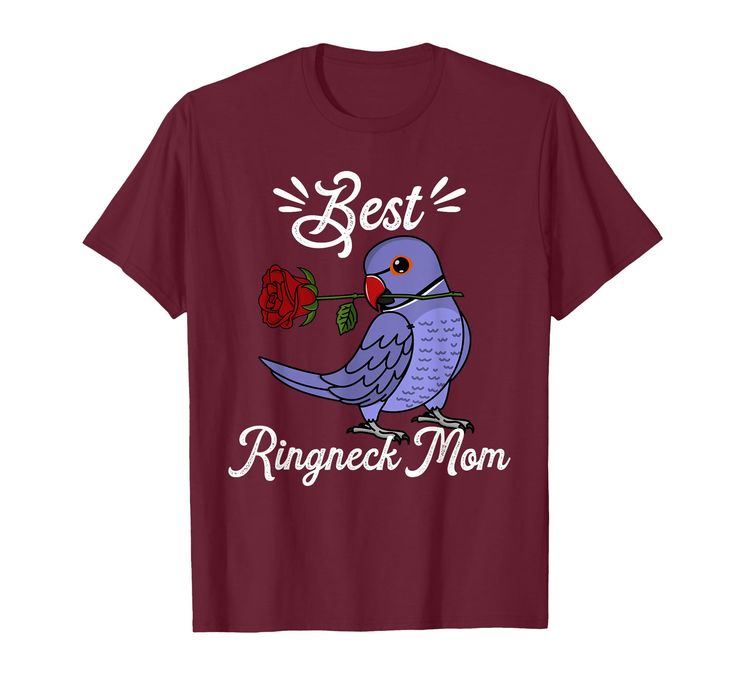 Best Parrot Mom I Violet Indian Ringneck T-Shirt