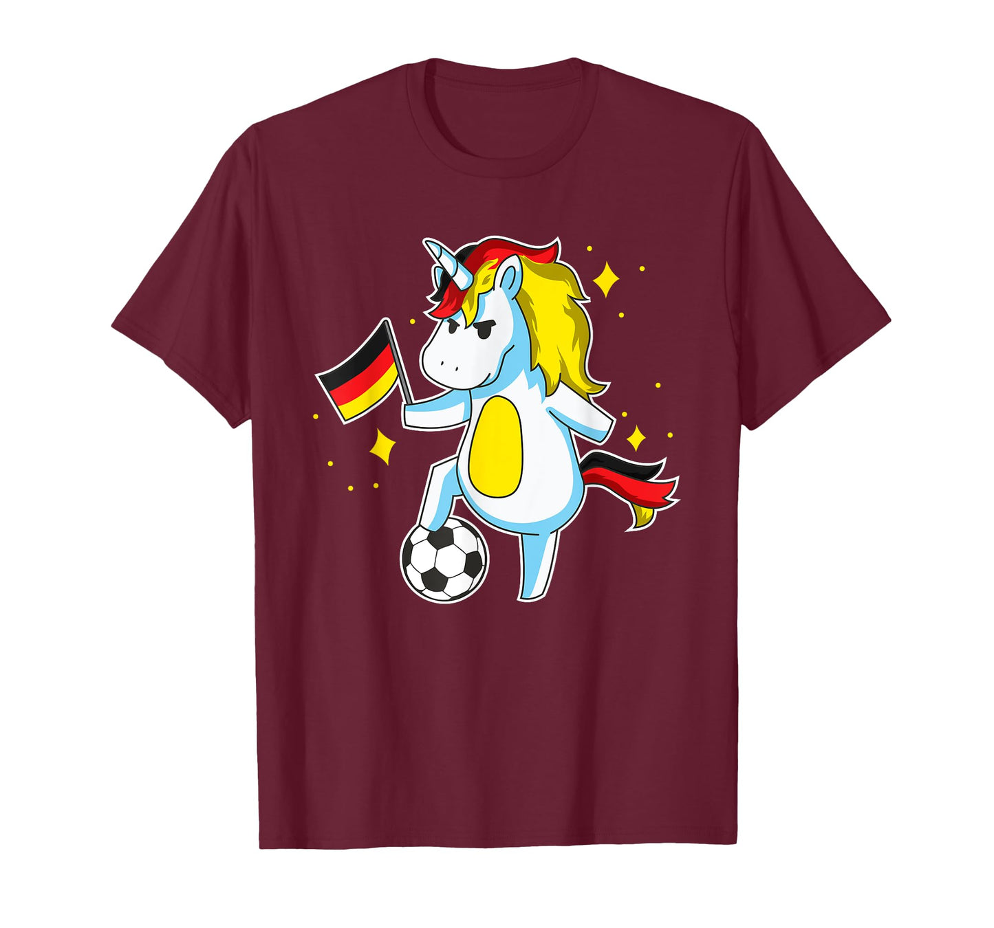 Soccer Unicorn German Jersey Design Germany Football Gift T-Shirt
