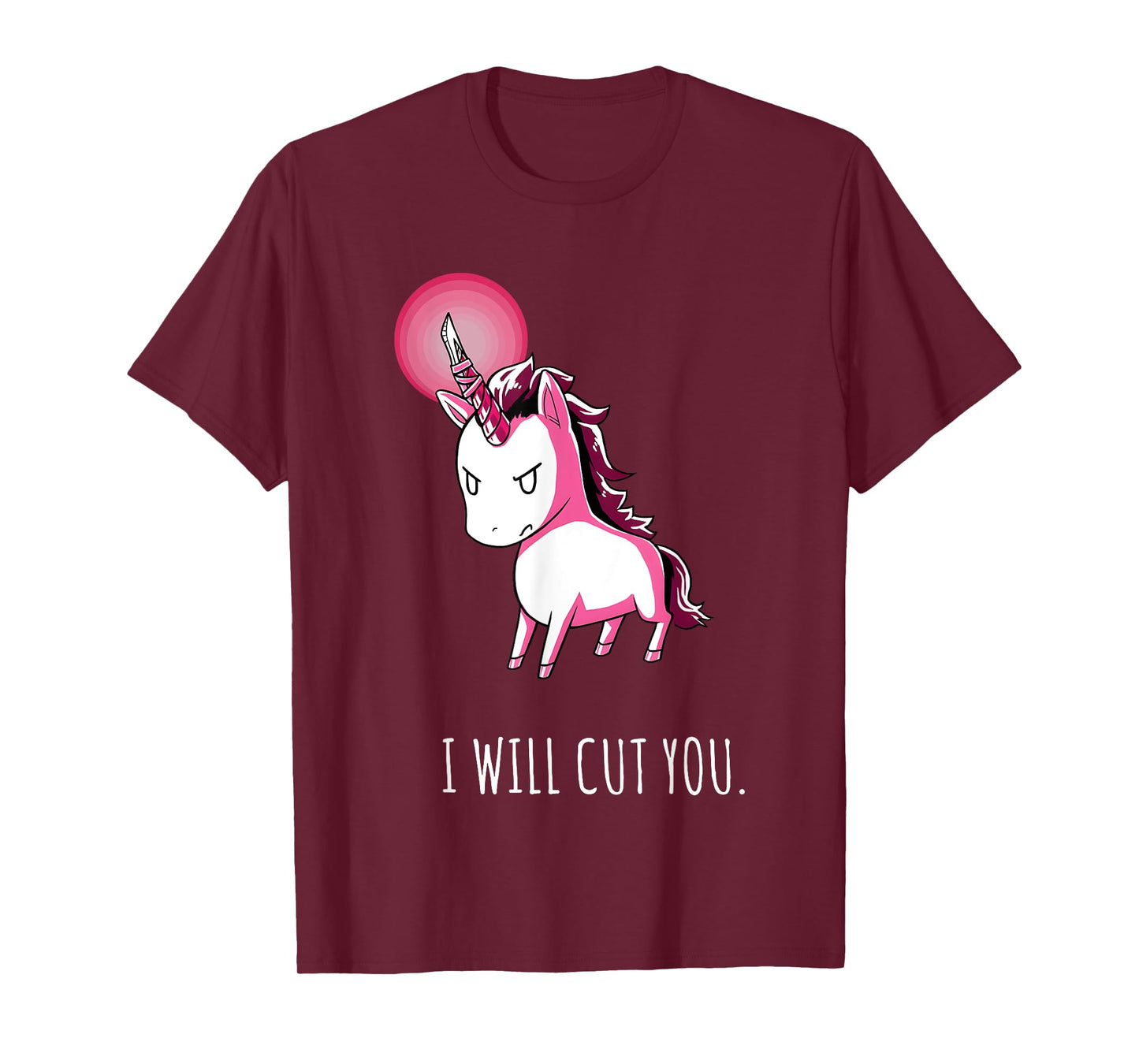 I Will Cut You Stabby Unicorn Funny T-Shirt
