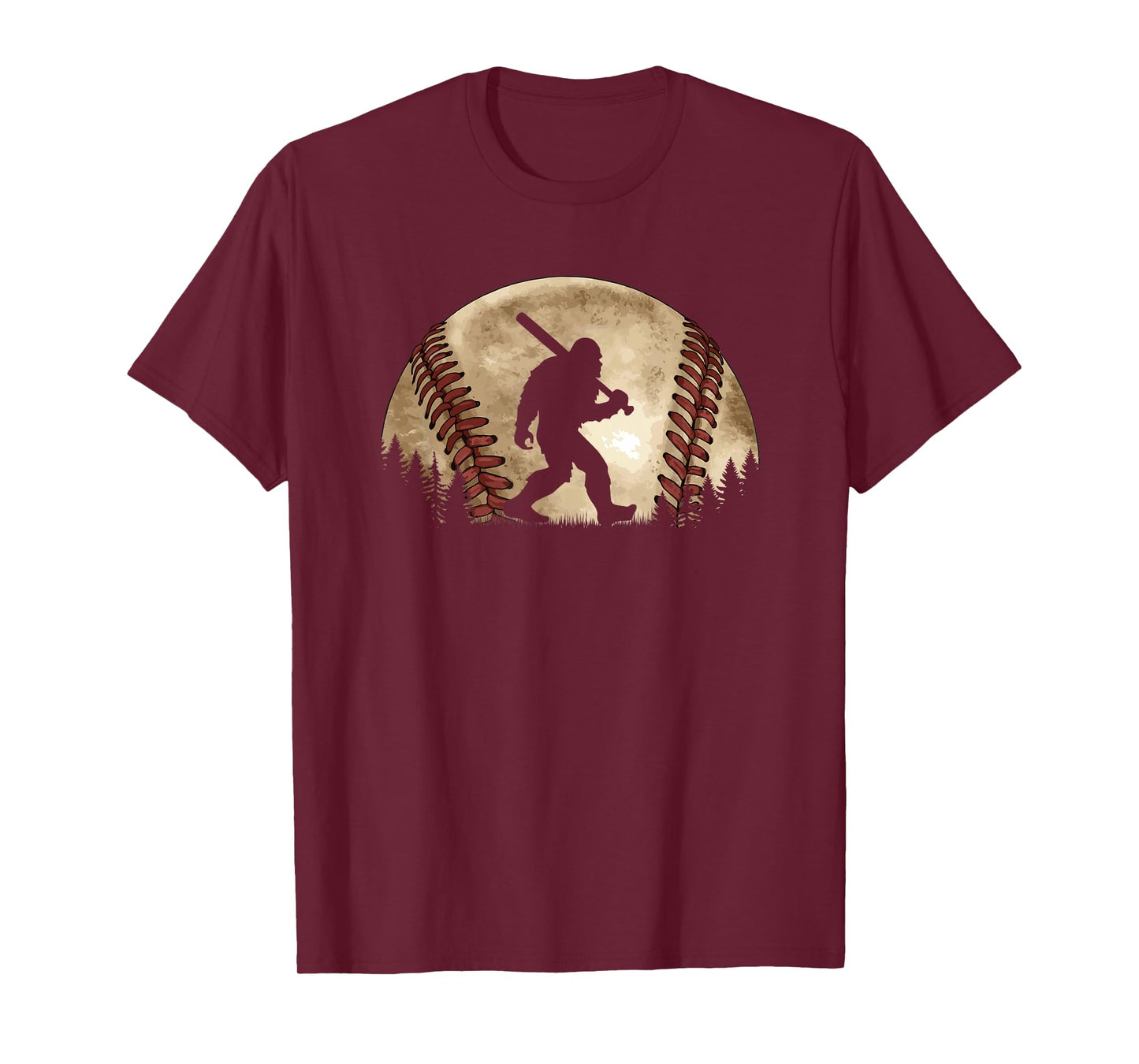 Funny Bigfoot Baseball Sasquatch T-Shirt