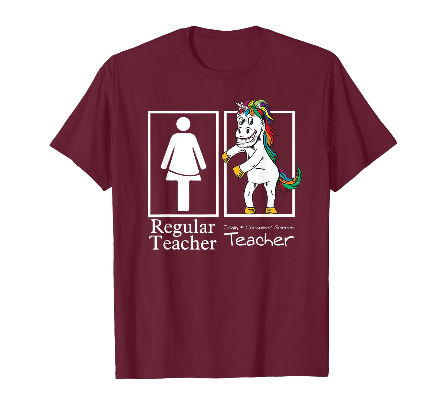 Family & Consumer Science Teacher Regular Unicorn Team Gift T-Shirt for Men Women Girls Kids