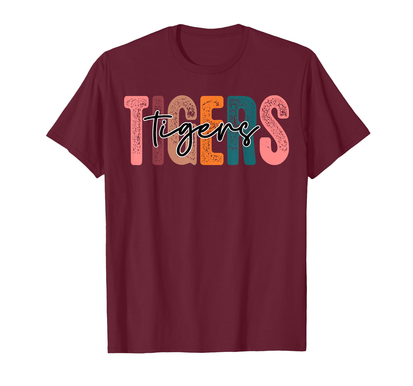 Tigers School Sports Fan Team Spirit T-Shirt