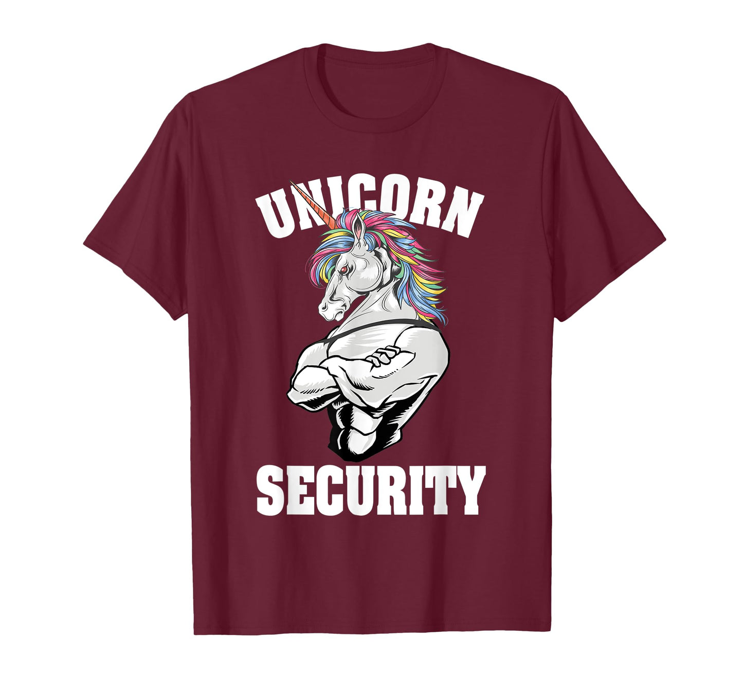 Unicorn Security Funny Costume Police Men Women Kids T-Shirt