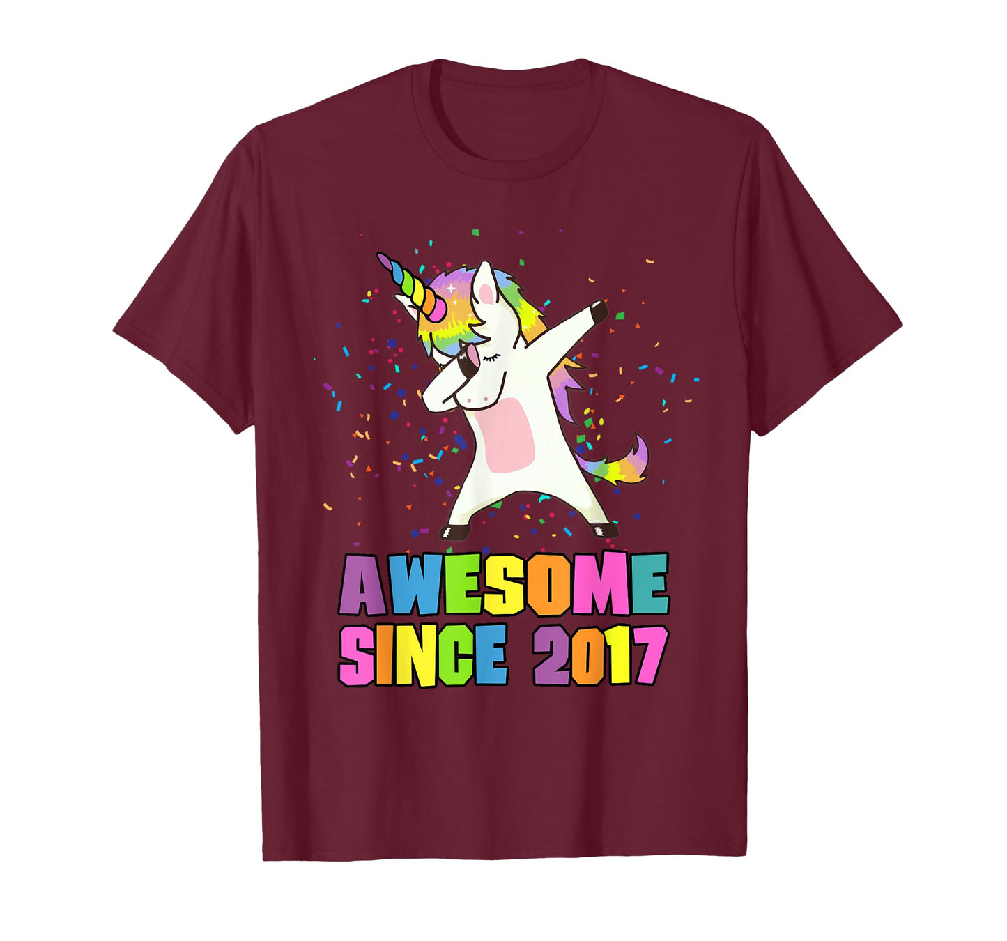 Awesome Since 2017 Unicorn T-Shirt