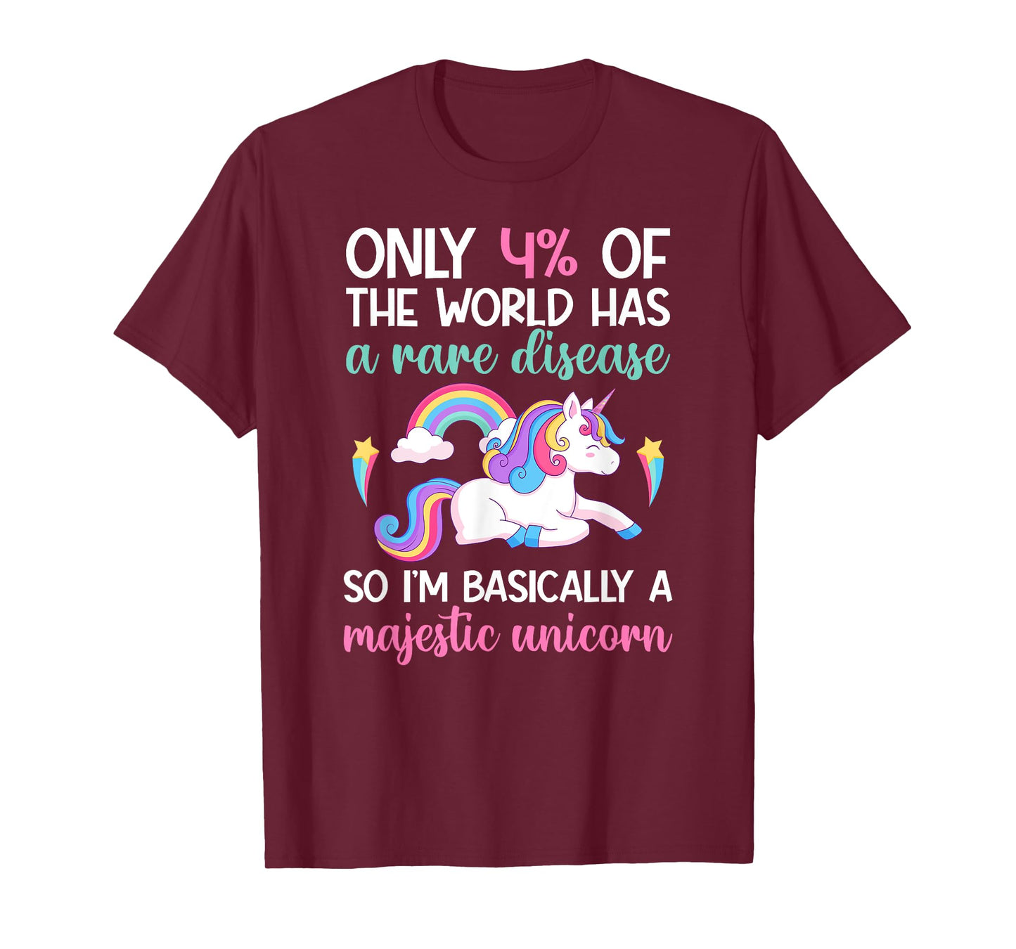 Rare Disease Warrior Unicorn Rare Disease Awareness T-Shirt