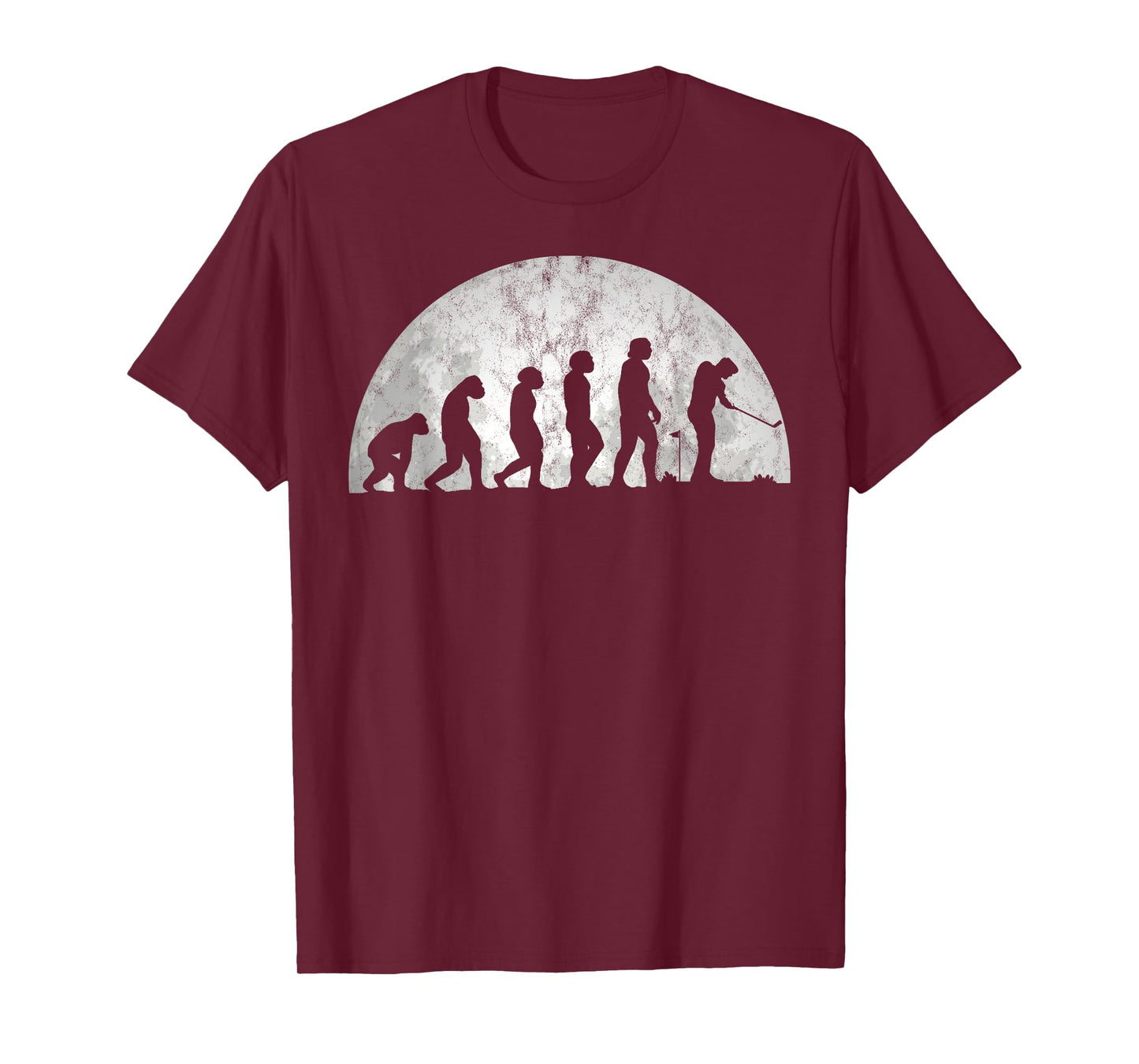 Golf Evolution - Evolution Of Man Golfing T-Shirt