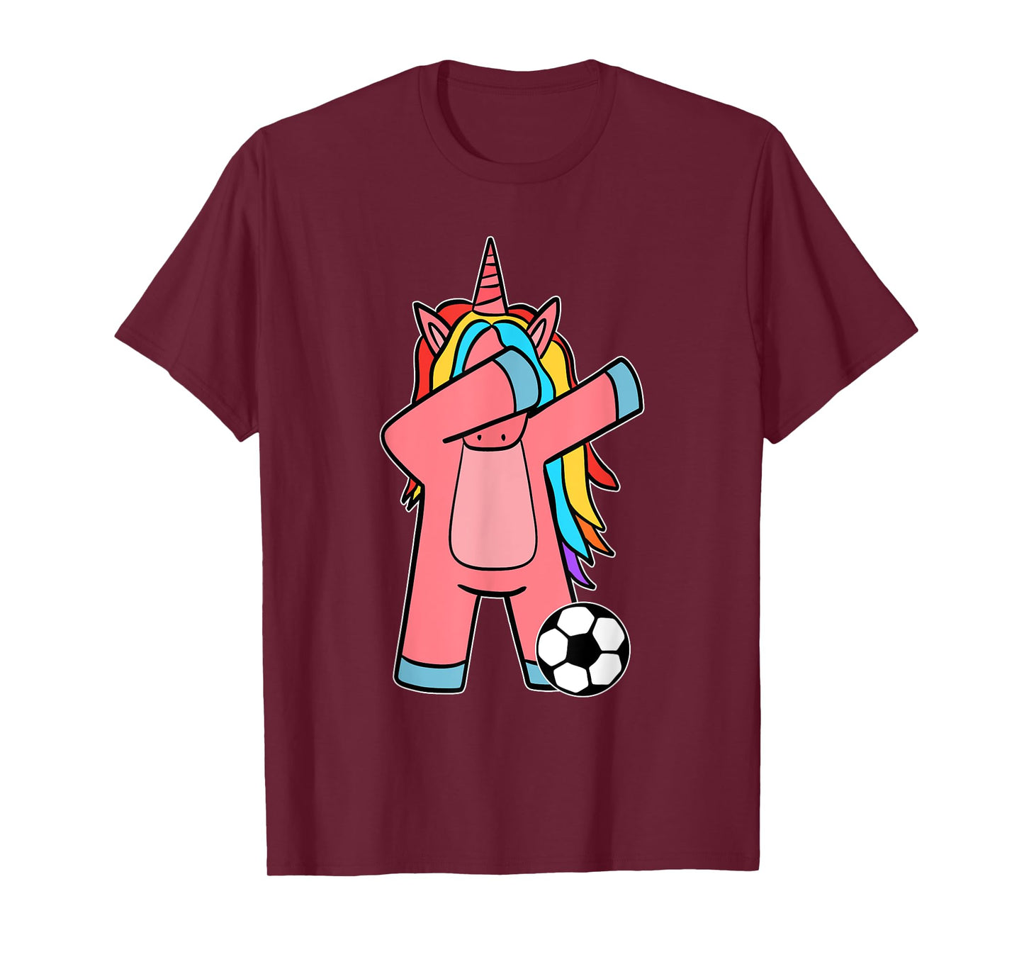 Soccer Girl Women Soccer Unicorn Soccer Ball T-Shirt