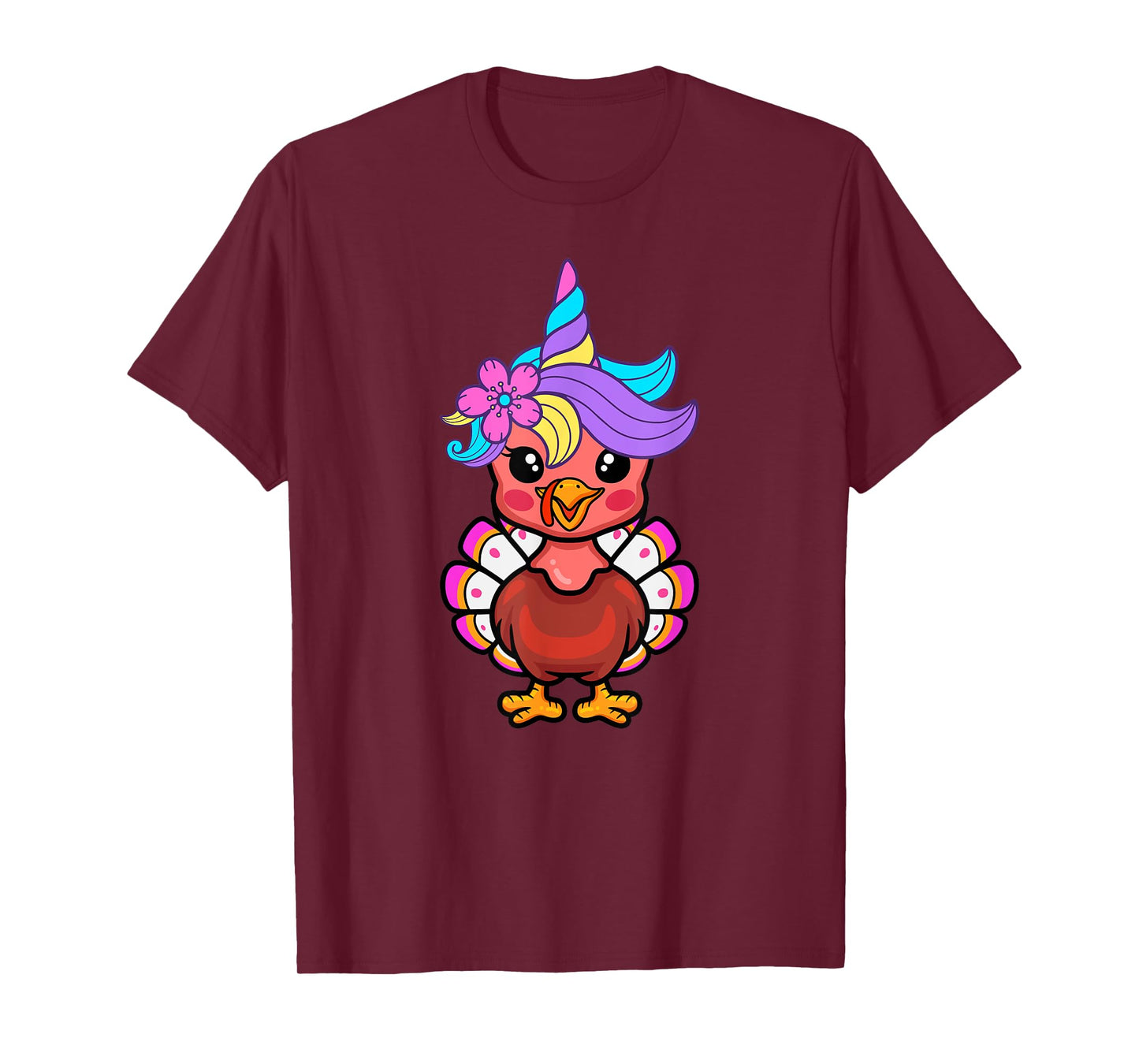 Cute Unicorn Funny Baby Turkey Thanksgiving Day T-Shirt