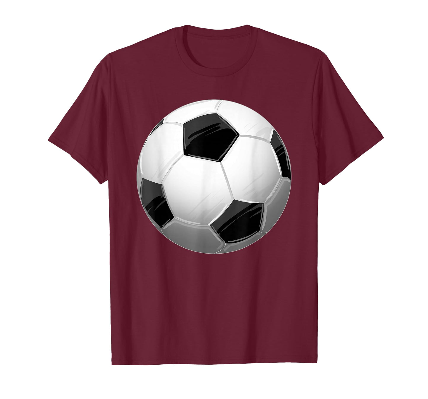 Black White Soccer Ball Cool Sports Football Player Gift T-Shirt