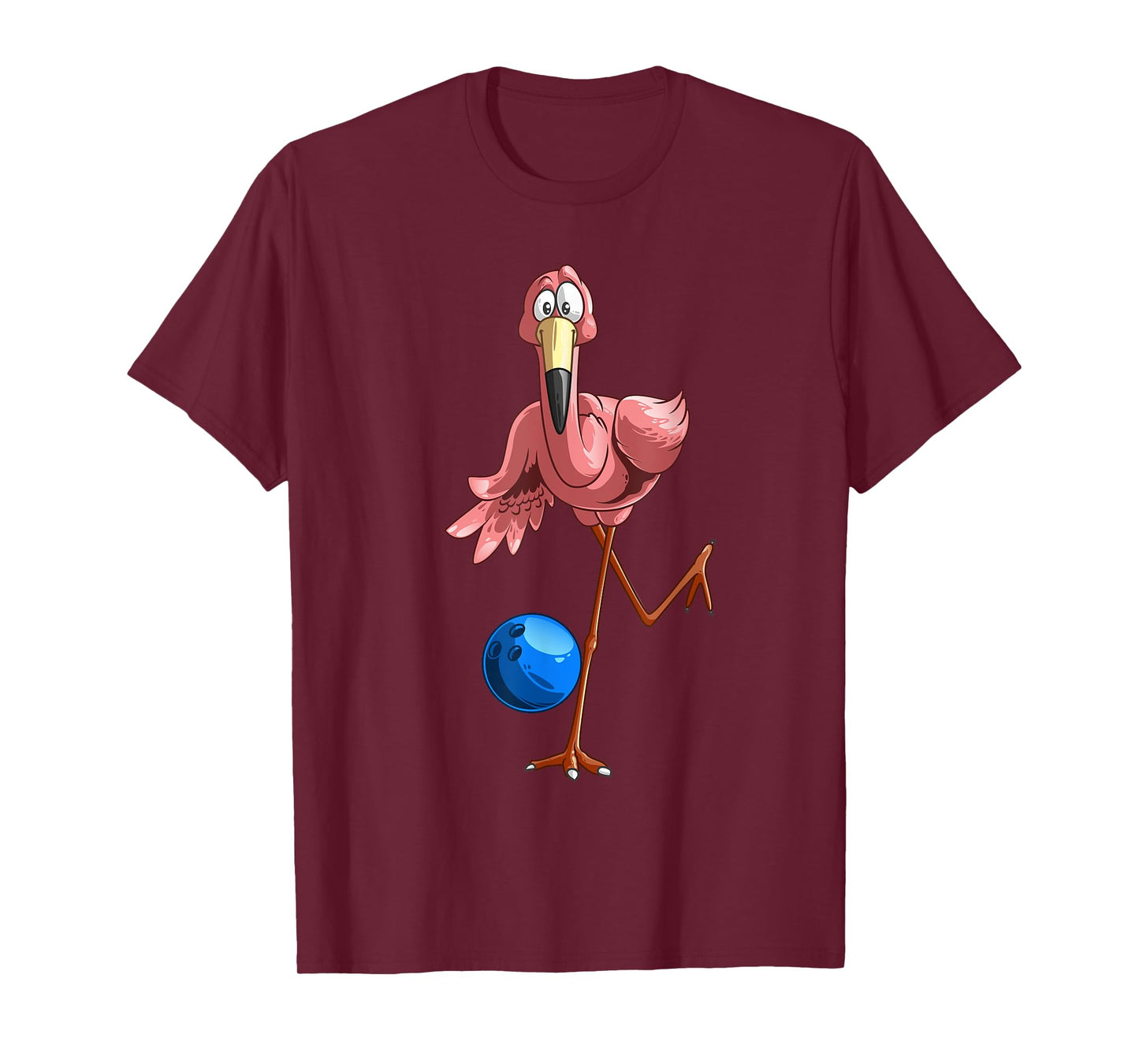 Cool Bowling Flamingo | Funny Shorebirds Lover Player Gift T-Shirt