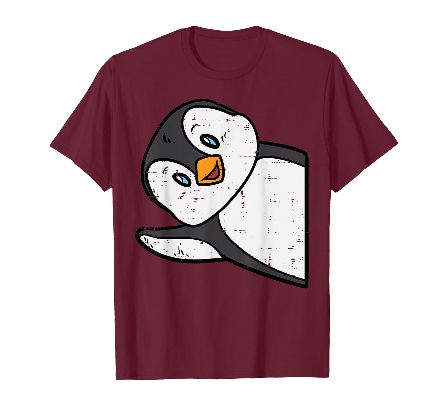 Emperor Penguin Wave Cute Boys Girls Kids Toddler Women Men T-Shirt