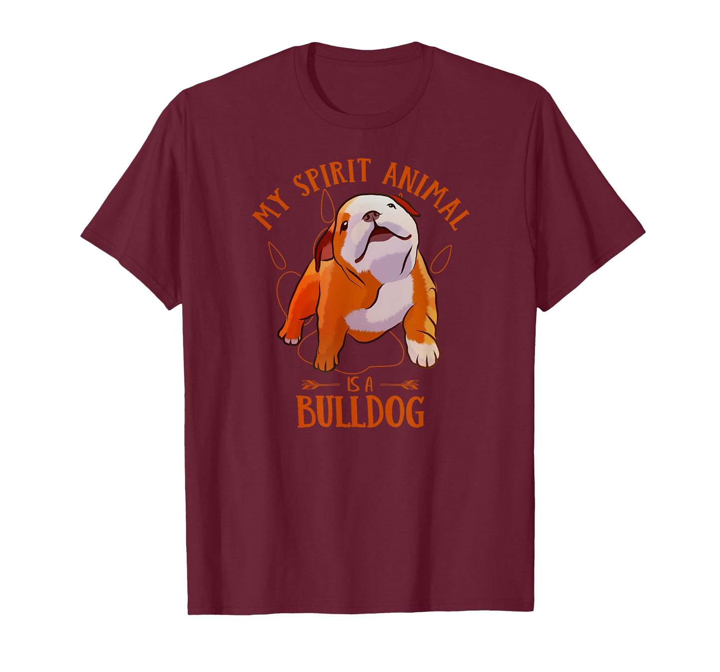 My Spirit Animal Is An English Bulldog Funny Puppy Lover T-Shirt